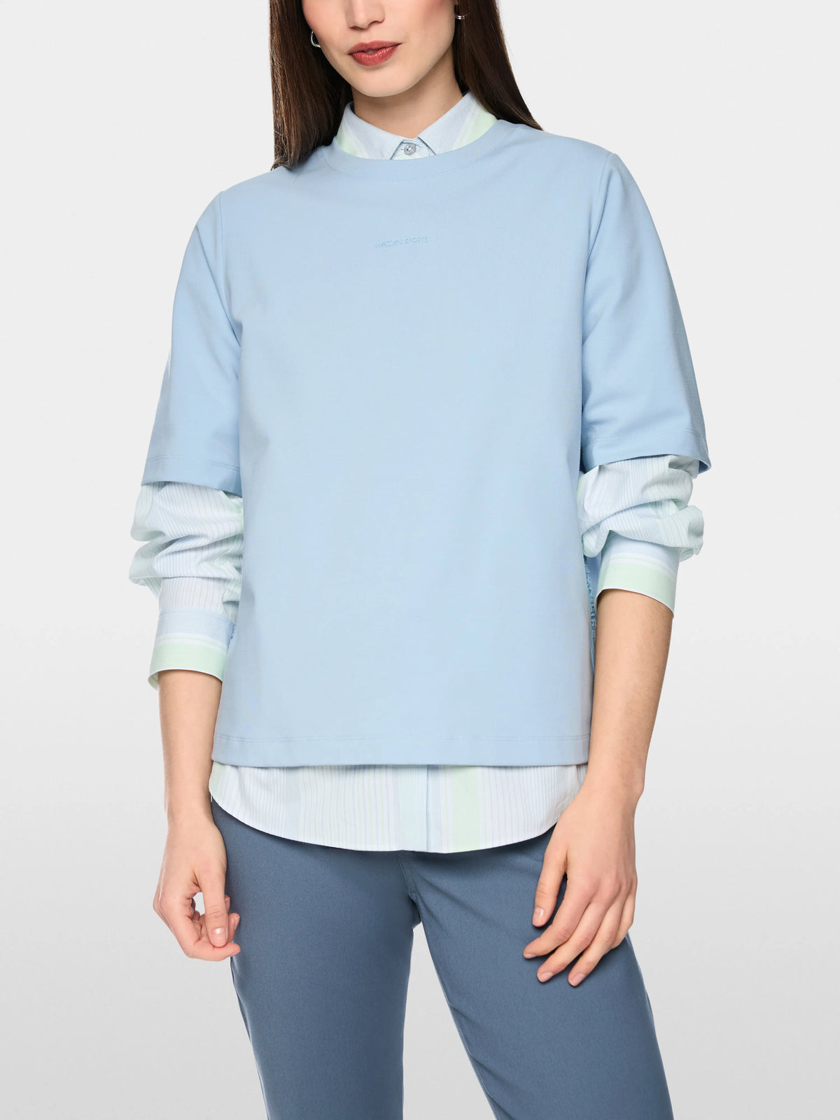Marc Cain Niagara Mist Women Sporty T-Shirt SKU: BS 48.24 J54_318 Image 04
