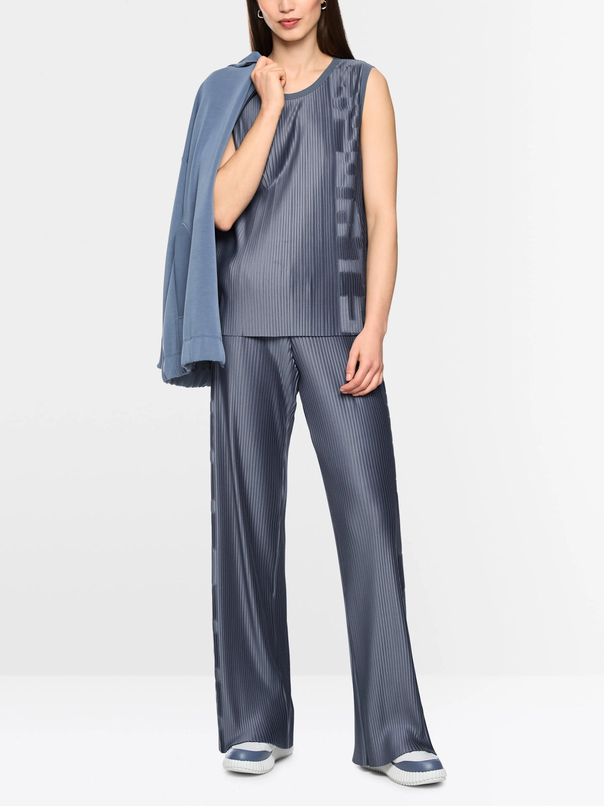Marc Cain Grisaille Women Top with Pleats SKU: BS 61.03 J20_380 Image 01