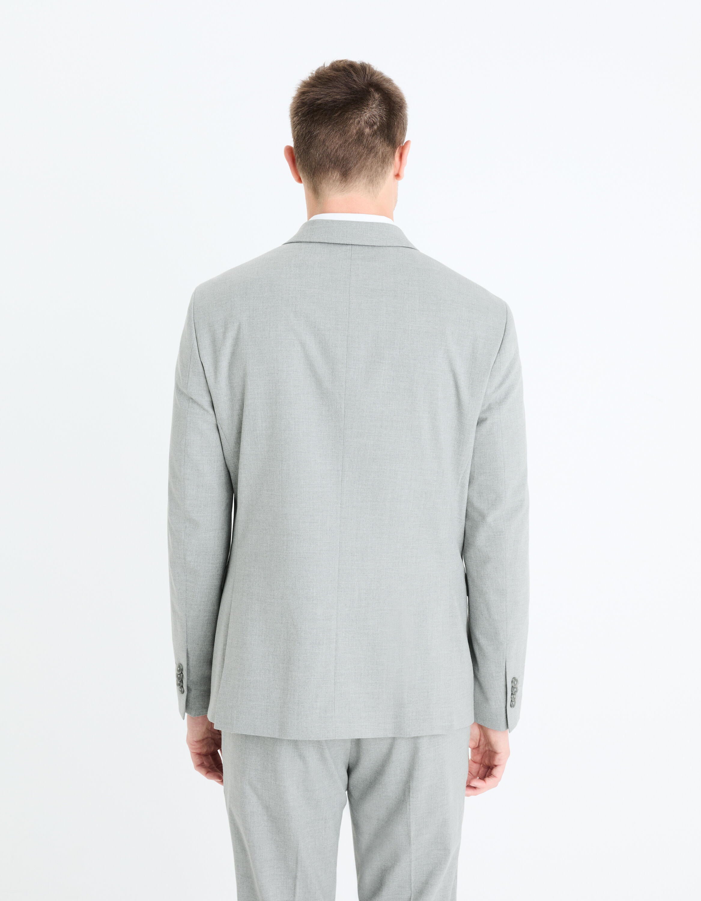 Slim Suit Jacket - Light Gray_BUAMAURY_LIGHT GREY_04
