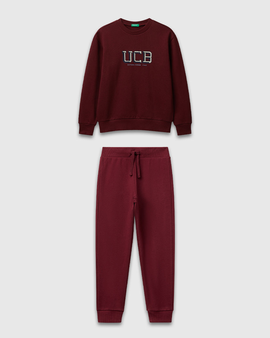 Benetton_Burgundy_Cotton Tracksuit with Logo_C10PZ-CF01PS_129_01