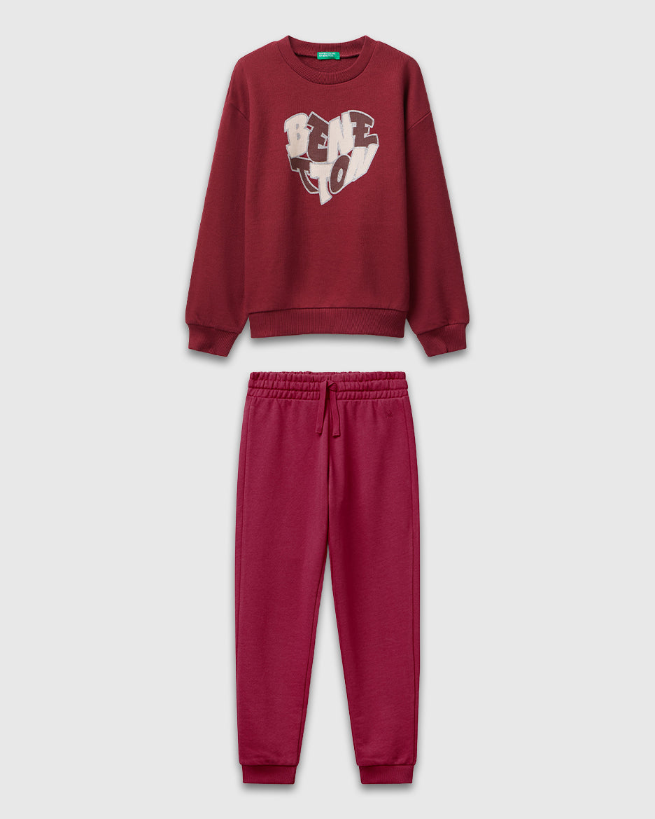 Benetton_Burgundy_Tracksuit with Glittery Logo Print_C10Q0-CF02HS_236_01