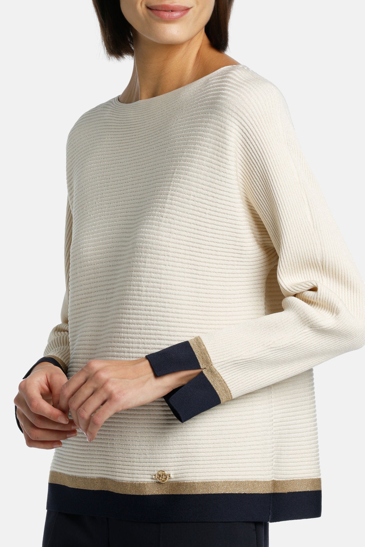 Luisa Spagnoli_Campata - Ribbed Knit Pullover_CAMPATA_0205 1245 0452_03