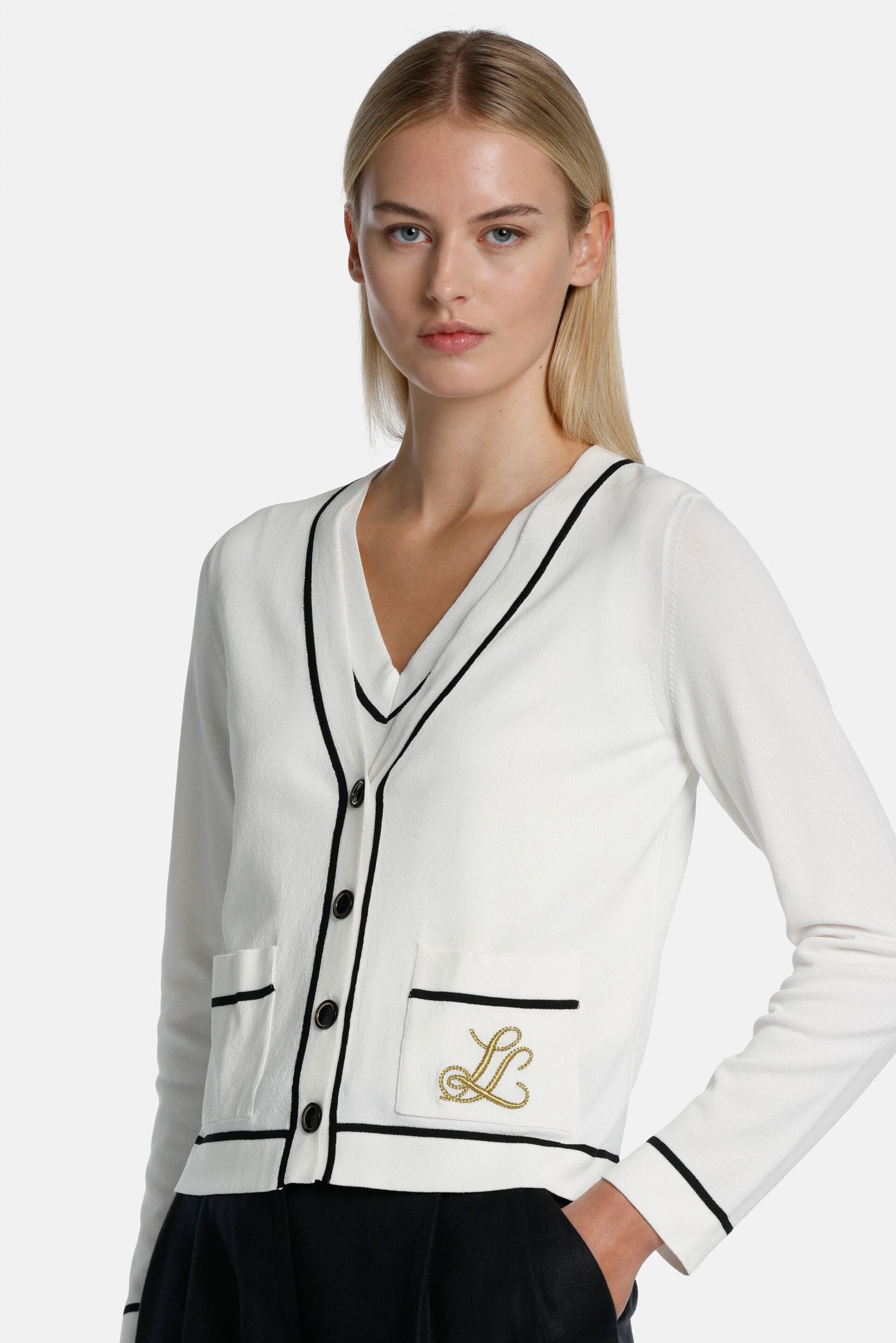 Luisa Spagnoli_Canaria Embroidered Cardigan_CANARIA_0202 0101_01