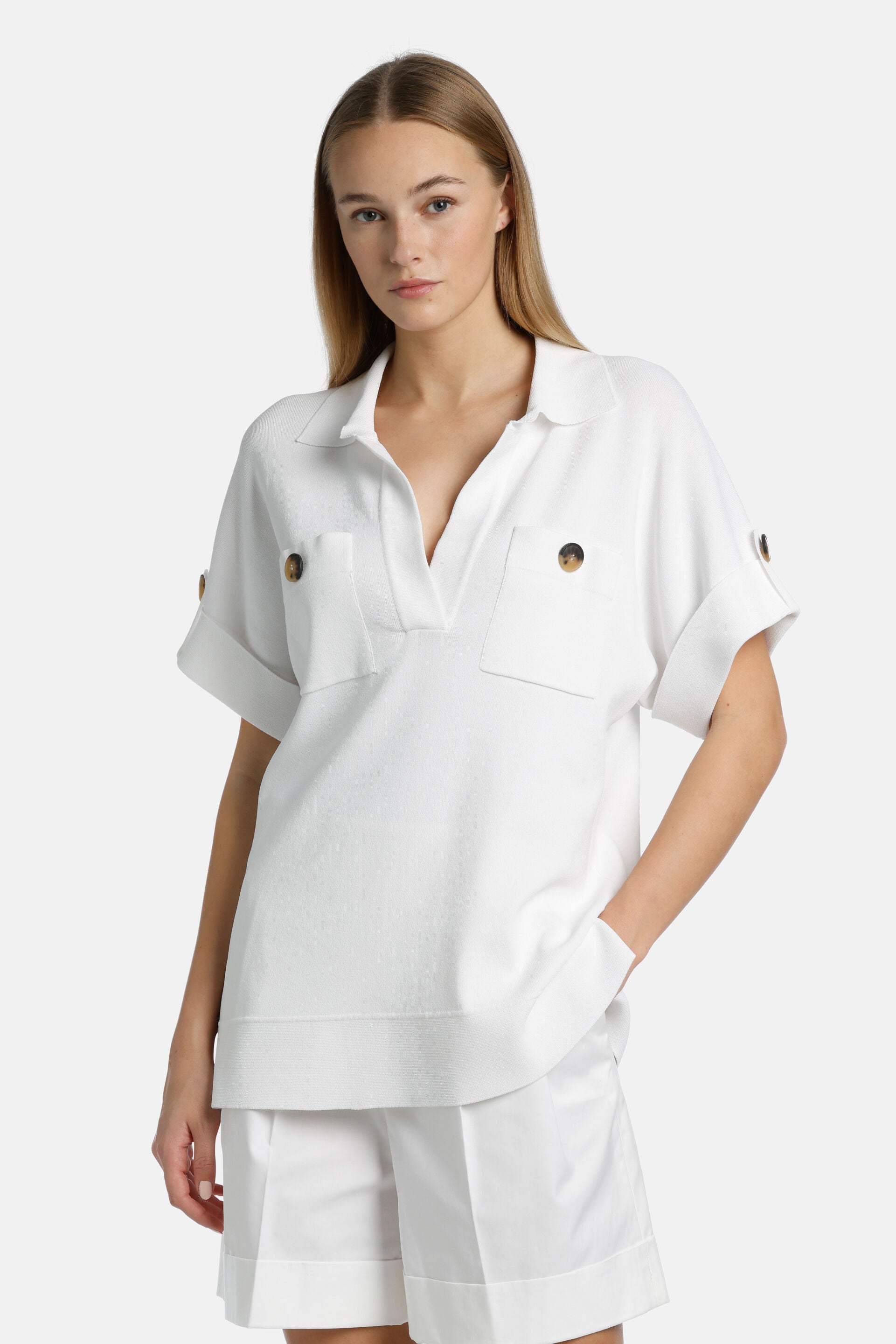 Luisa Spagnoli_Capena - Knit Polo Shirt_CAPENA_0201_01