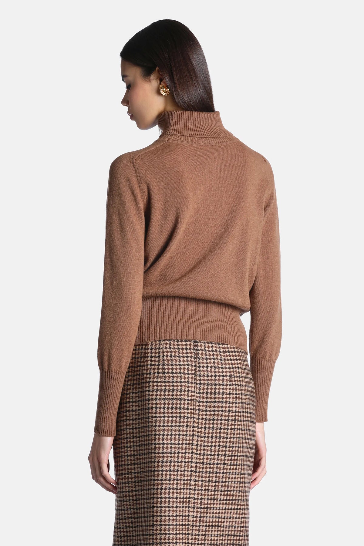 Luisa Spagnoli Cammello Women Caprese - Turtleneck Pullover SKU: CAPRESE B_2331 Image 02