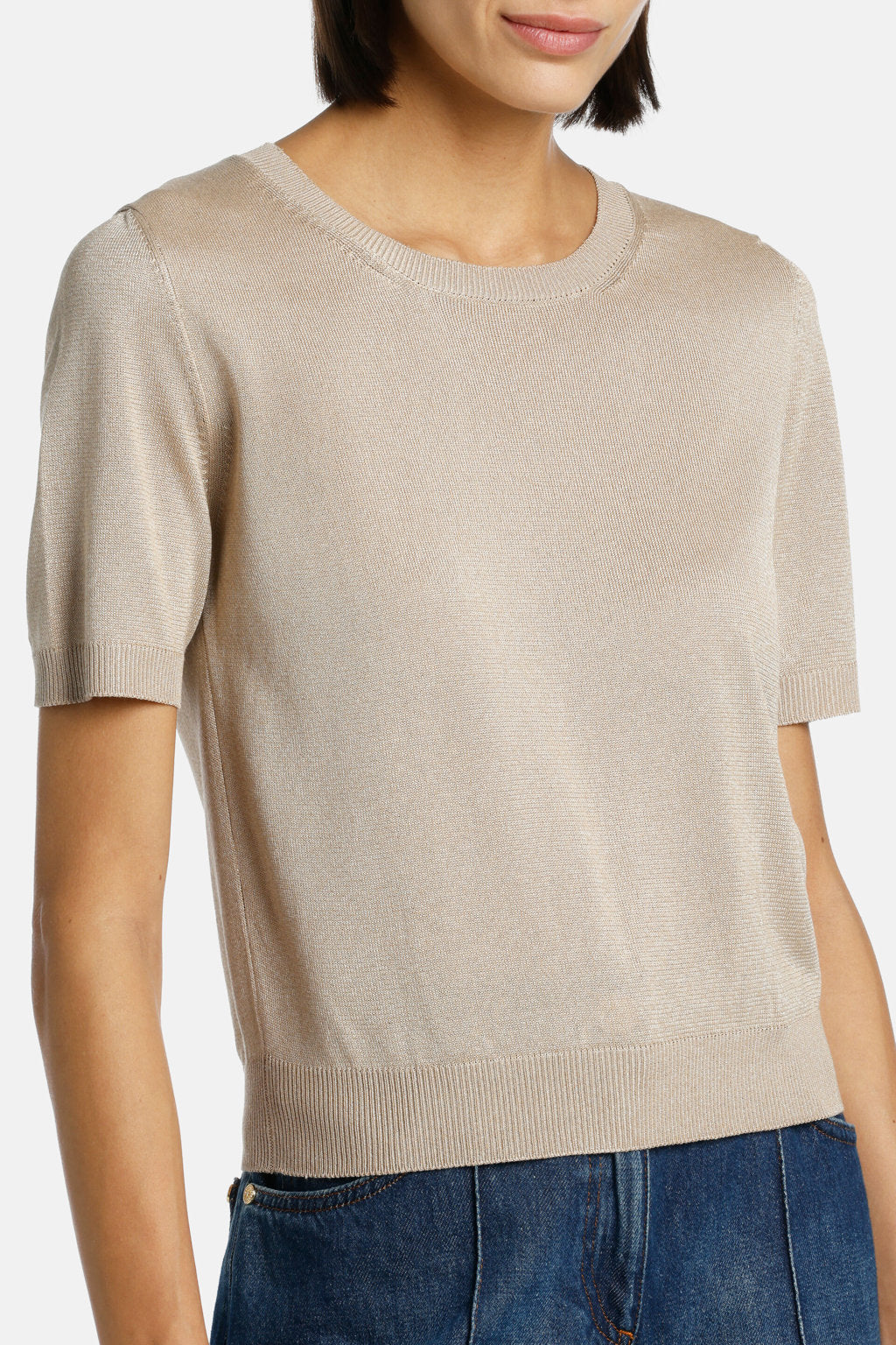 Luisa Spagnoli_Carente Short Sleeve Sweater_CARENTE_1108_04
