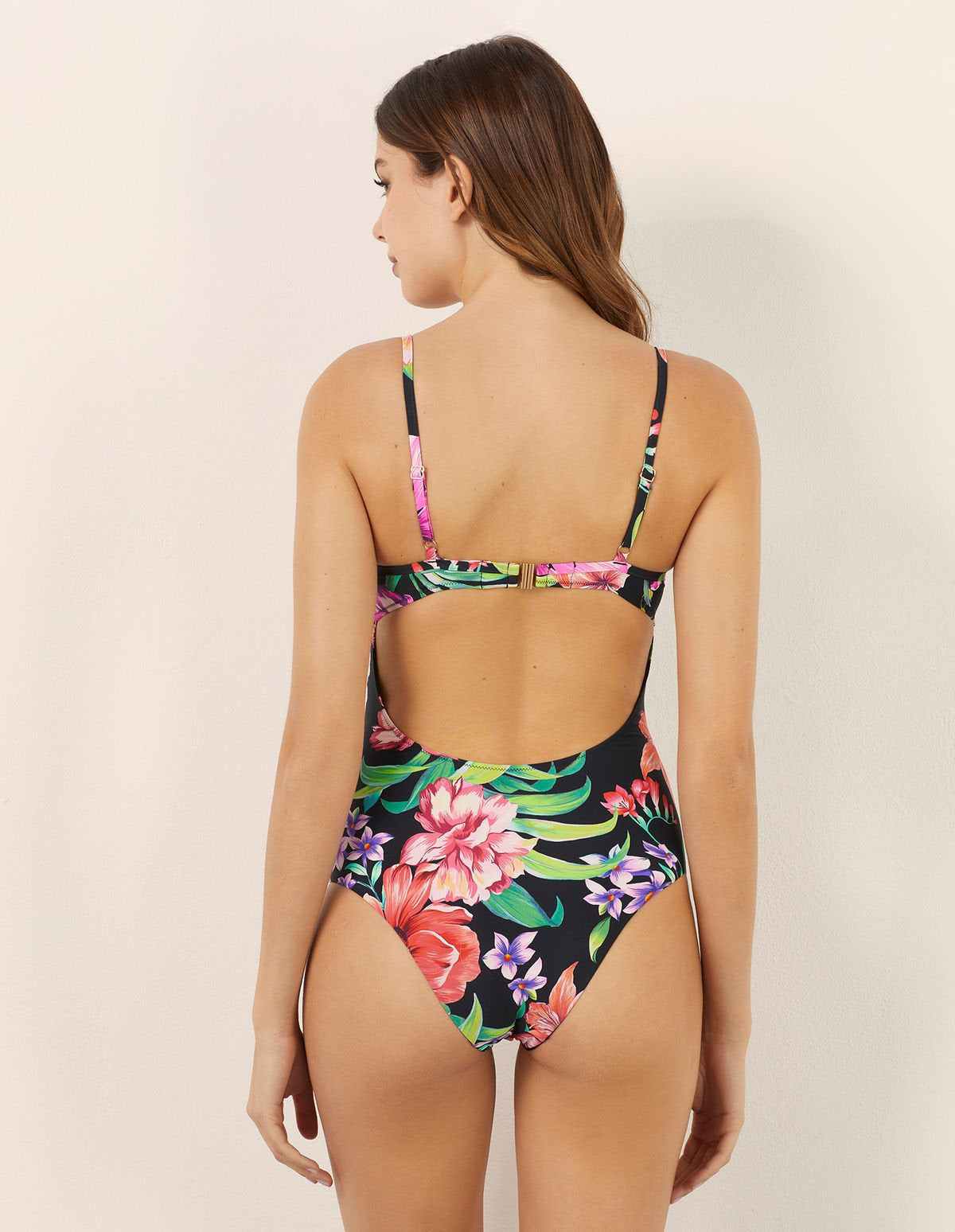 Yamamay_Marianna One-Piece Swimsuit with Removable Cups and Floral Print_CCID182012_128_03