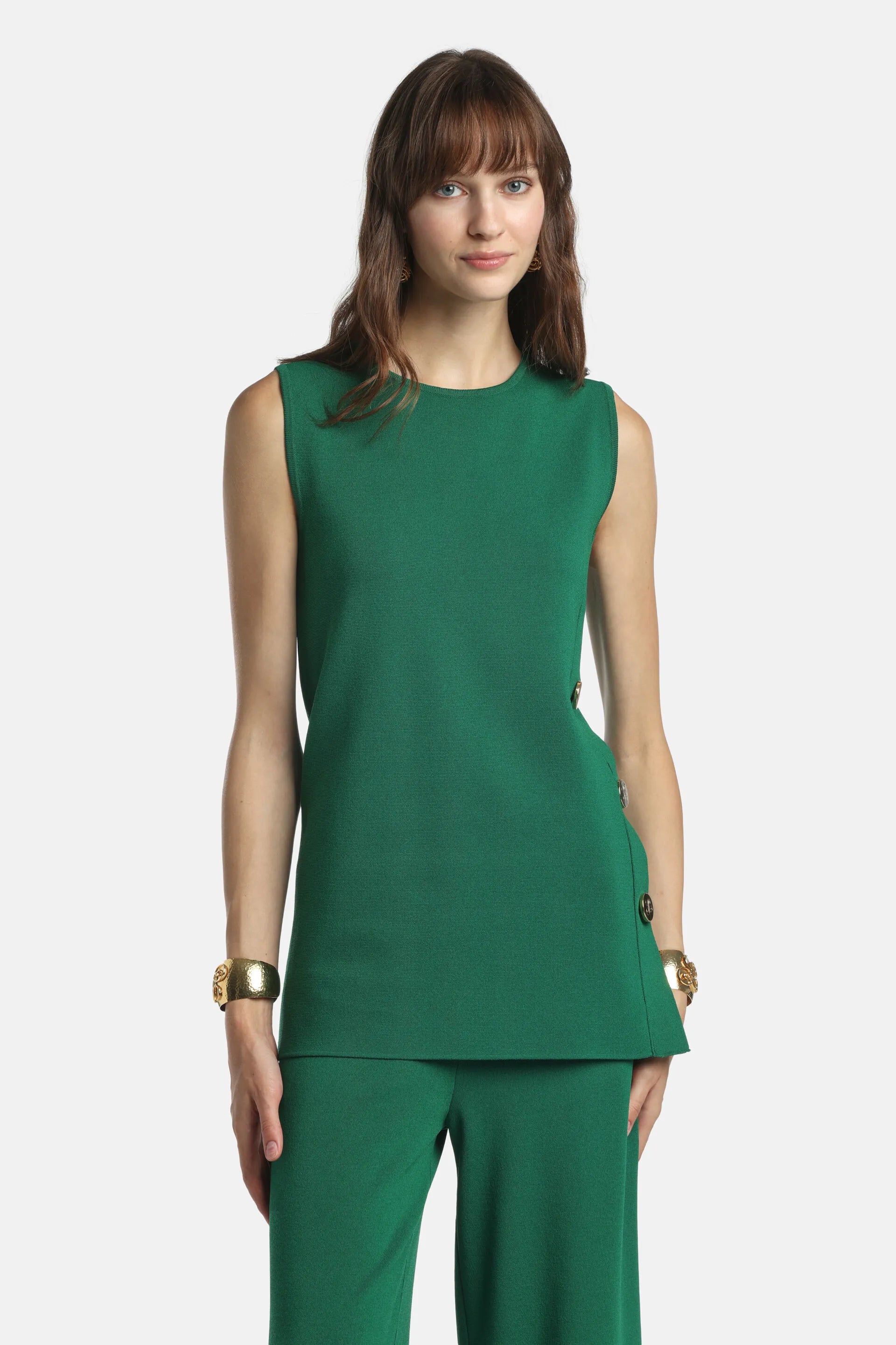 Luisa Spagnoli Verde Women Cedrina - Knit Tunic SKU: CEDRINA_0530 Image 01