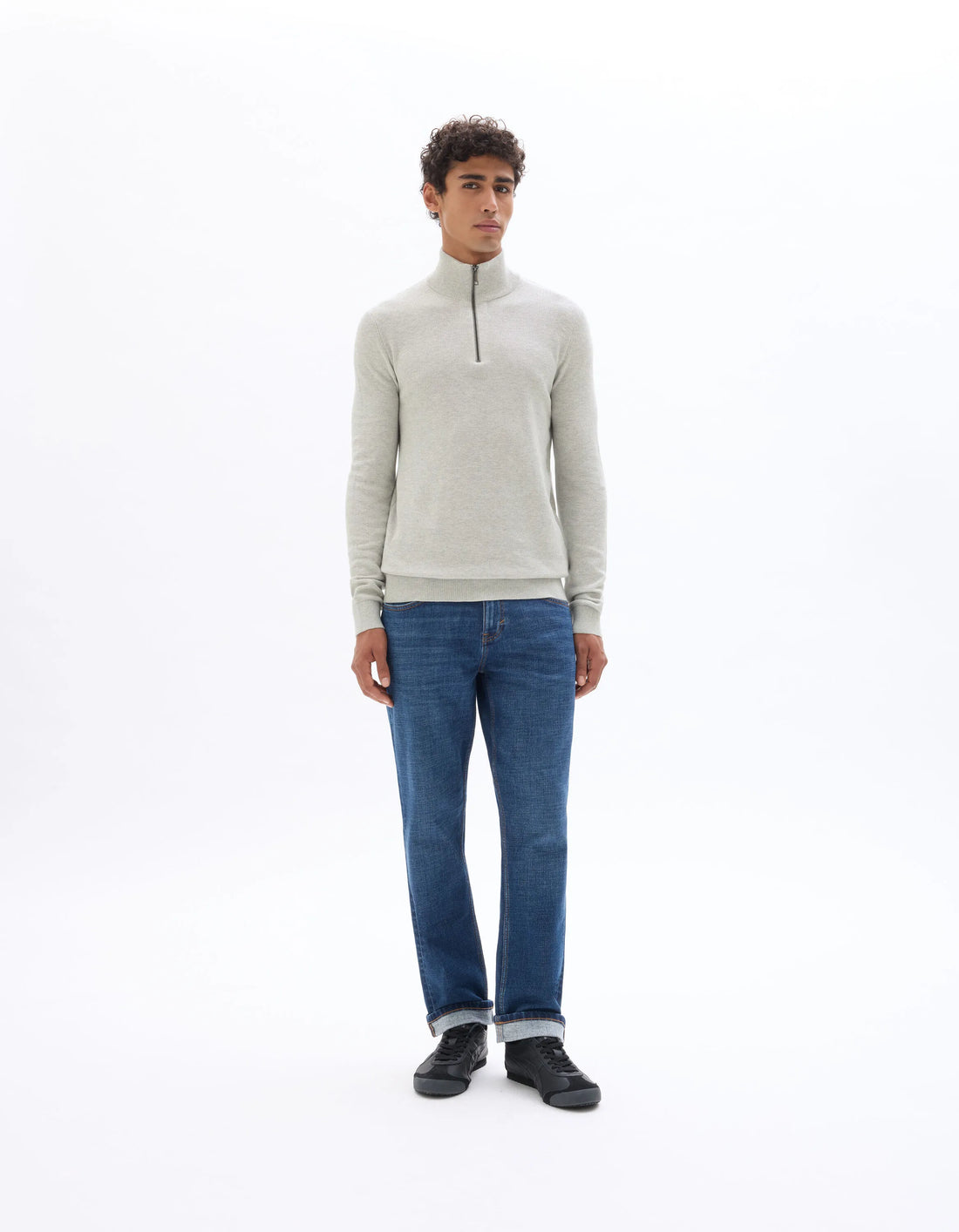 Celio_Grey Mel_100% Cotton Crew Neck Sweater_CELIM_GREY MEL_02