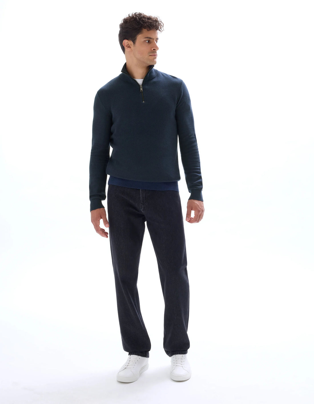 Celio_Navy_100% Cotton Crew Neck Sweater_CELIM_NAVY_02