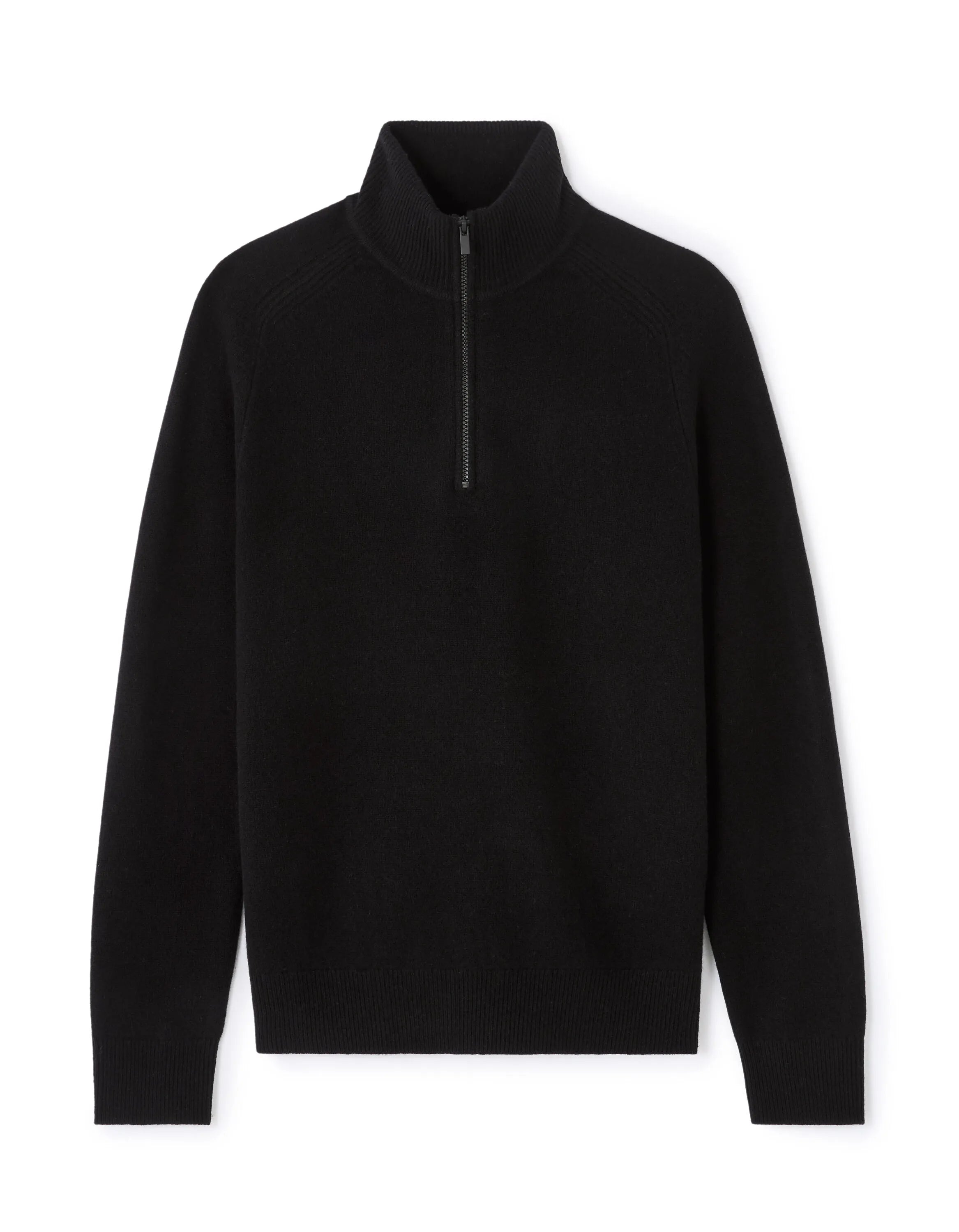 Celio_Black_100% Lambswool Zip-Neck Sweater_CEWOOLCAM_BLACK_05
