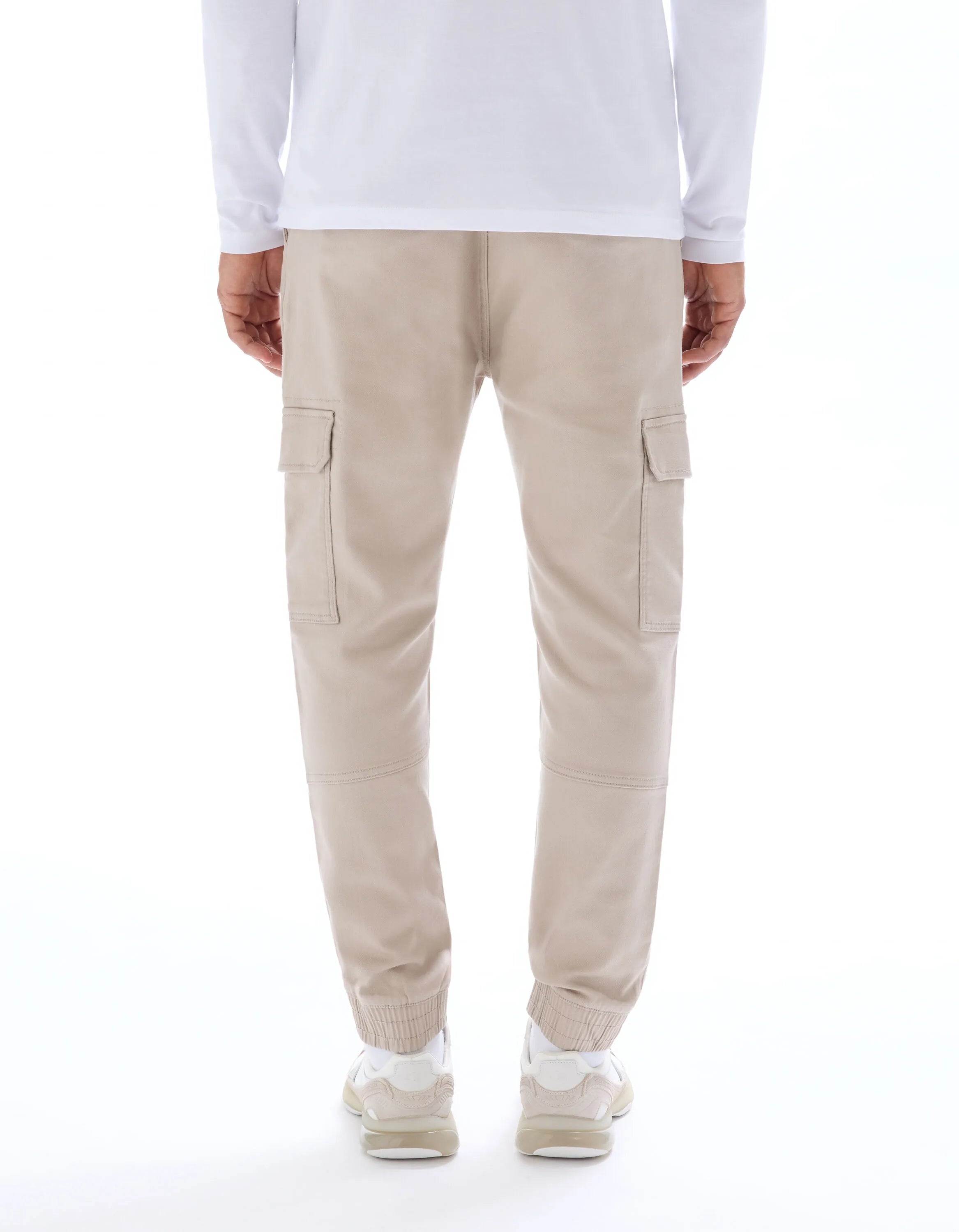 Celio_Beige 07_Slim Cargo Pants in Stretch Cotton_COKIT4_BEIGE 07_03