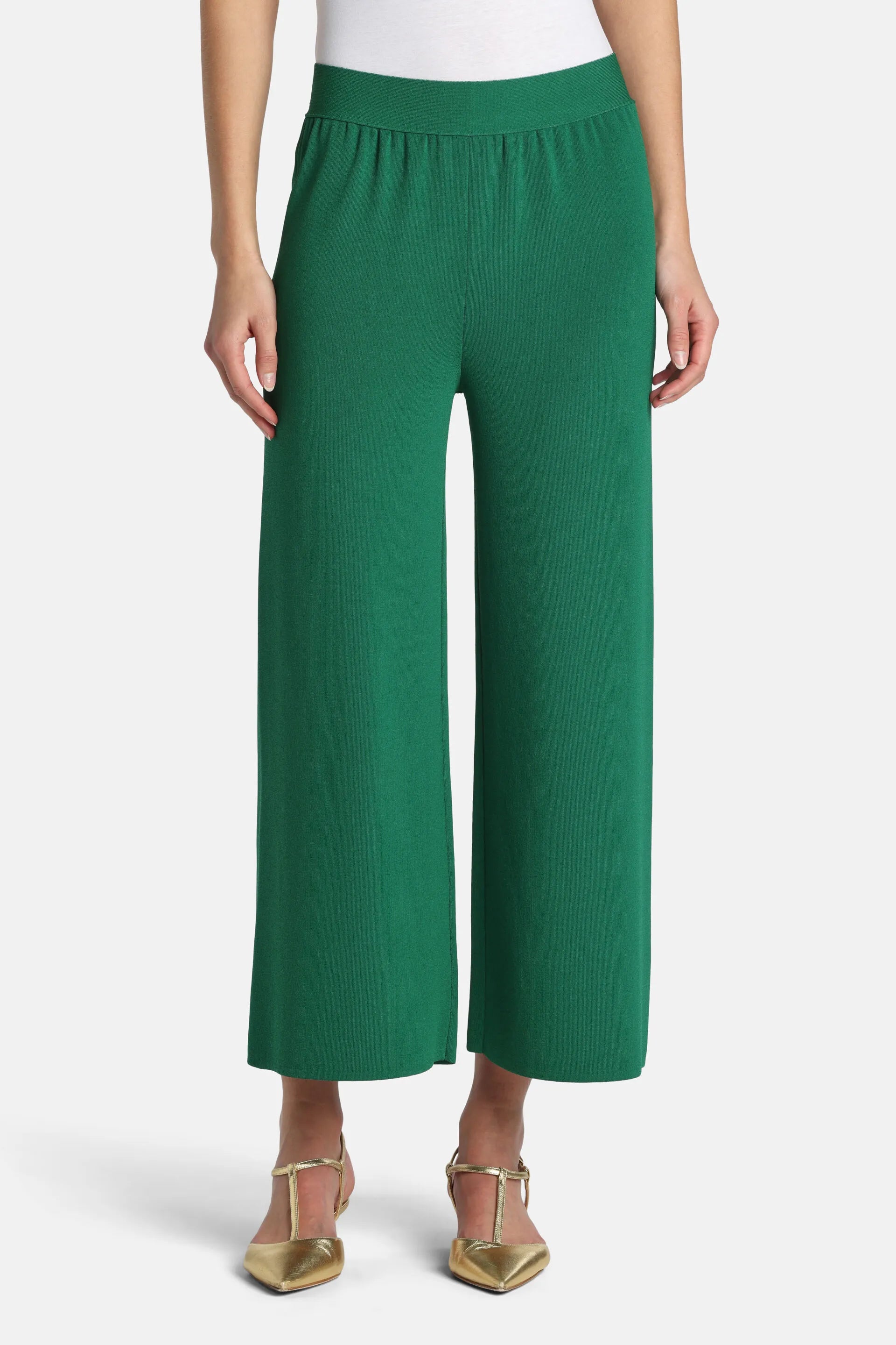 Luisa Spagnoli Verde Women Concilio - Knit Trousers SKU: CONCILIO B_0530 Image 01