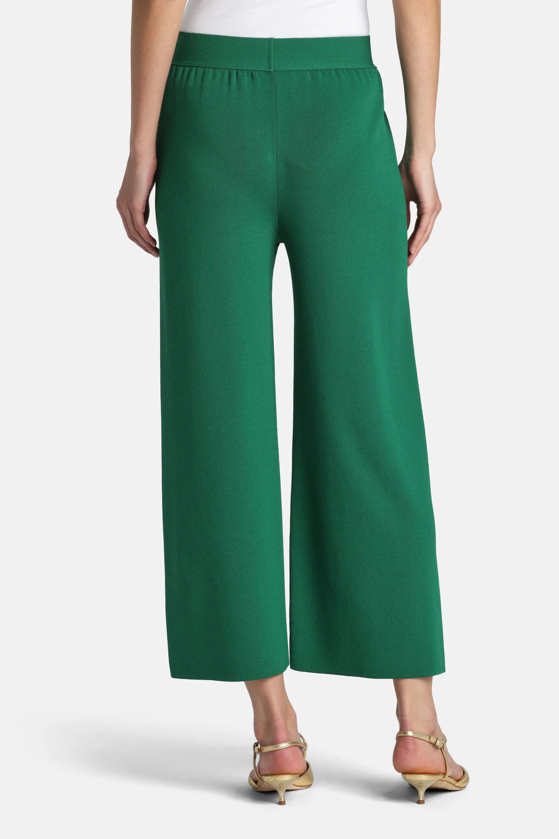 Luisa Spagnoli Verde Women Concilio - Knit Trousers SKU: CONCILIO B_0530 Image 02
