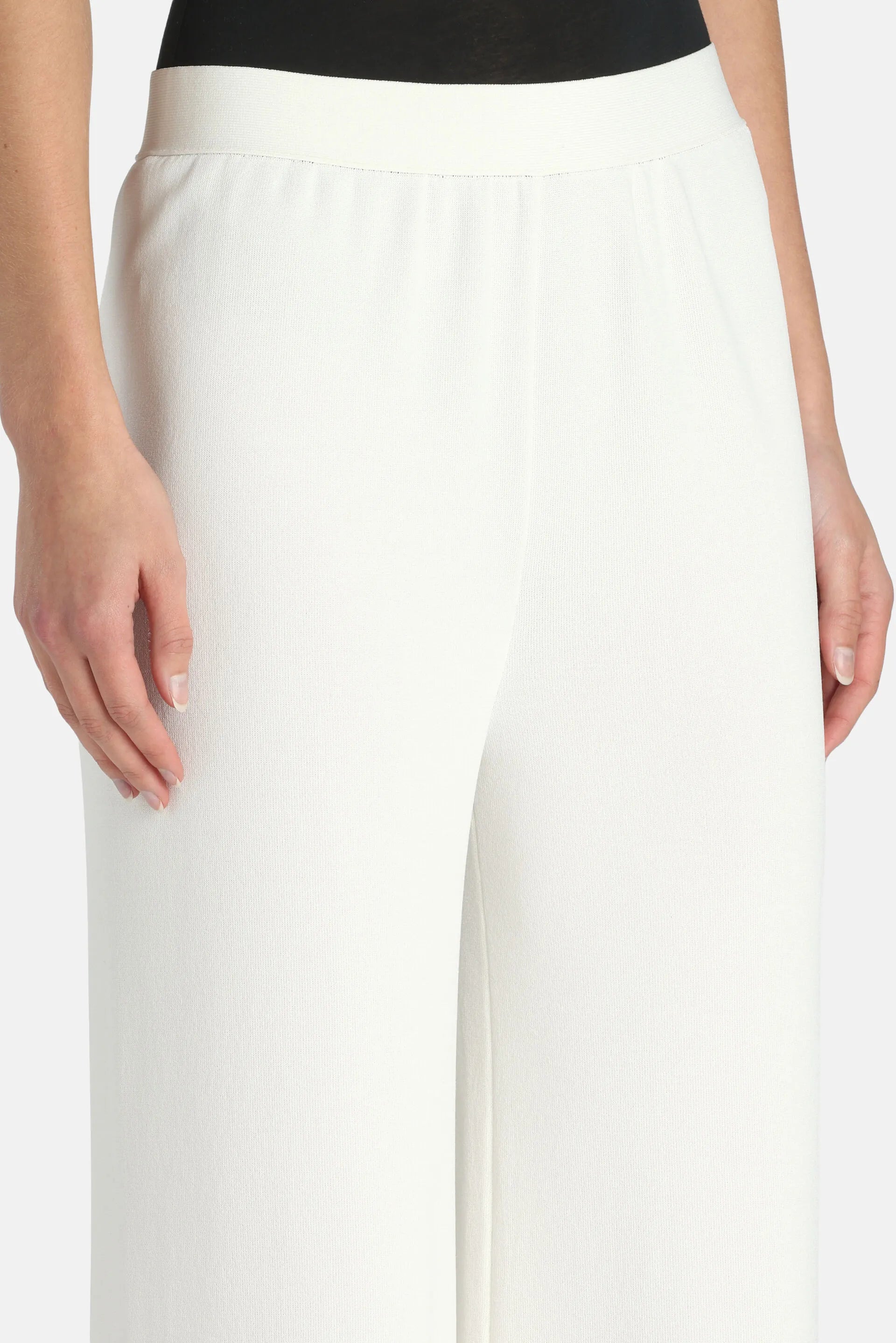Luisa Spagnoli Tabacco Women Concilio - Knit Trousers SKU: CONCILIO B_2202 Image 03