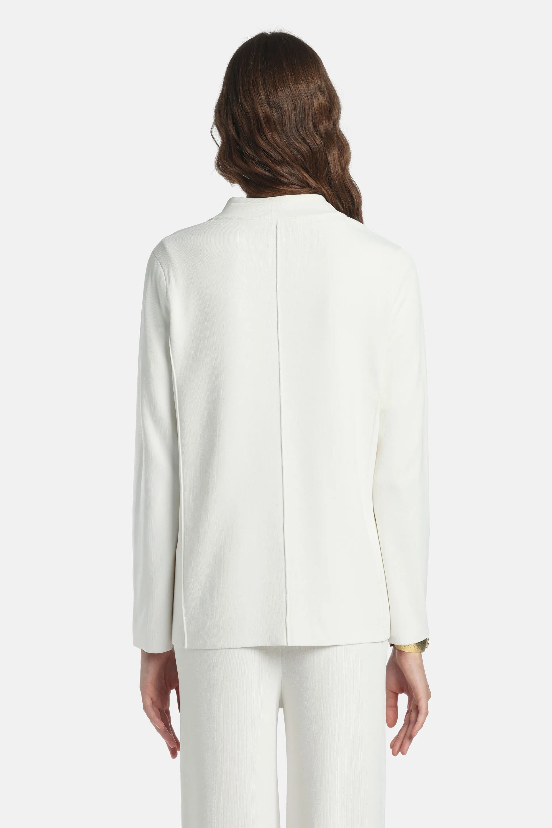 Luisa Spagnoli Panna/Panna Women Conduzione - Cardigan with Contoured Lapels SKU: CONDUZIONE_0202 0202 Image 02