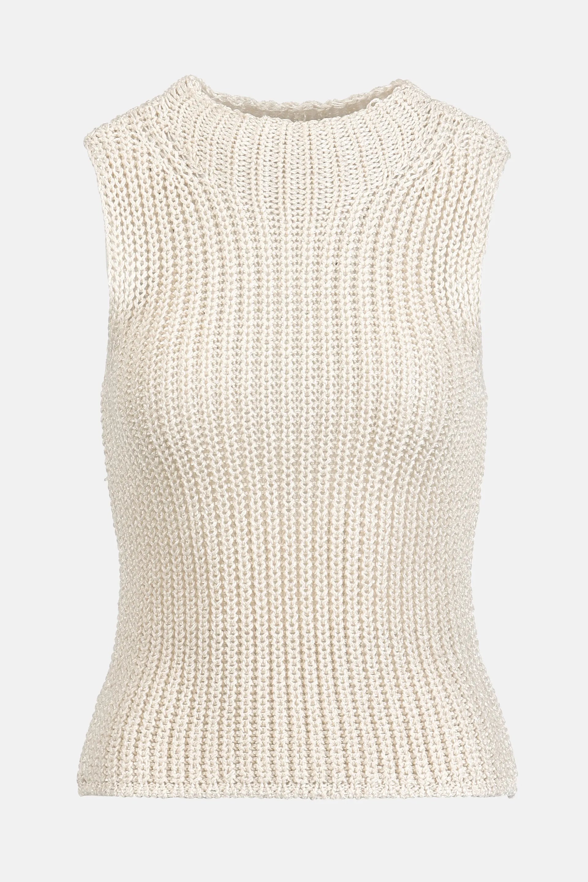 Luisa Spagnoli Panna Women Coppetta - Openwork Vest SKU: COPPETTA_0202 Image 06