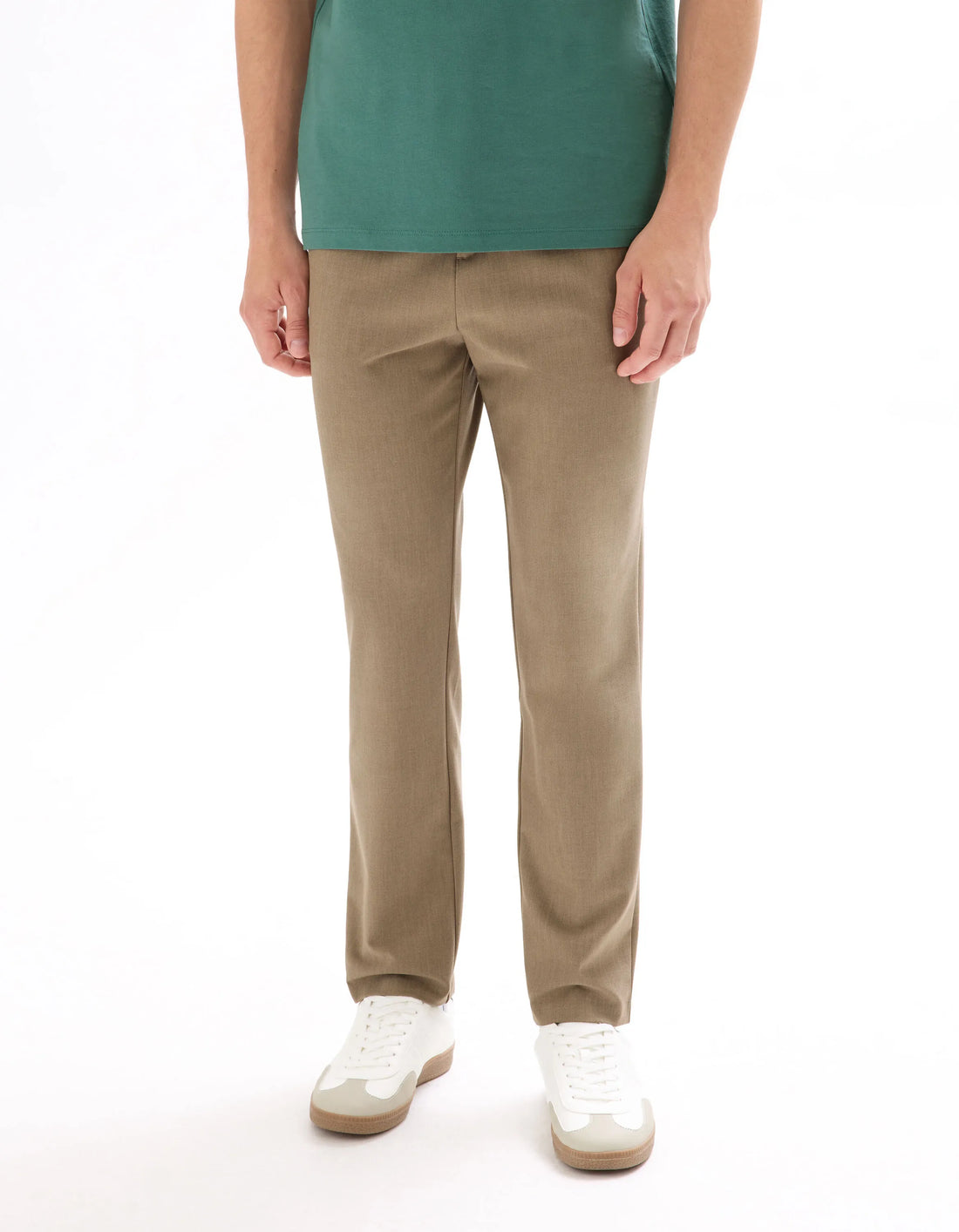 Celio_Beige Clair_24H Slim Stretch 7/8 Pants_COSMART2L_BEIGE CLAIR_02