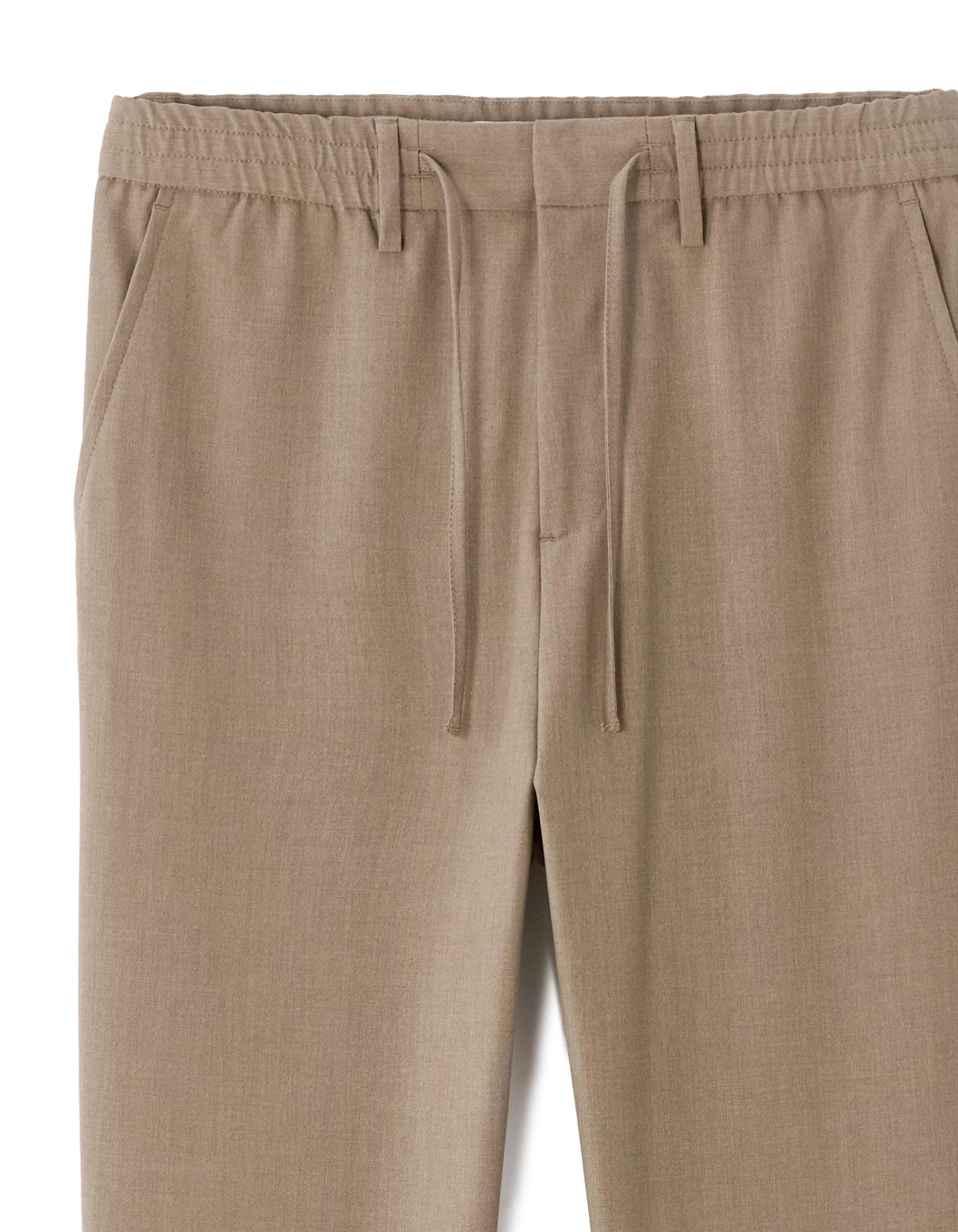 Celio_Beige Clair_24H Slim Stretch 7/8 Pants_COSMART2L_BEIGE CLAIR_06