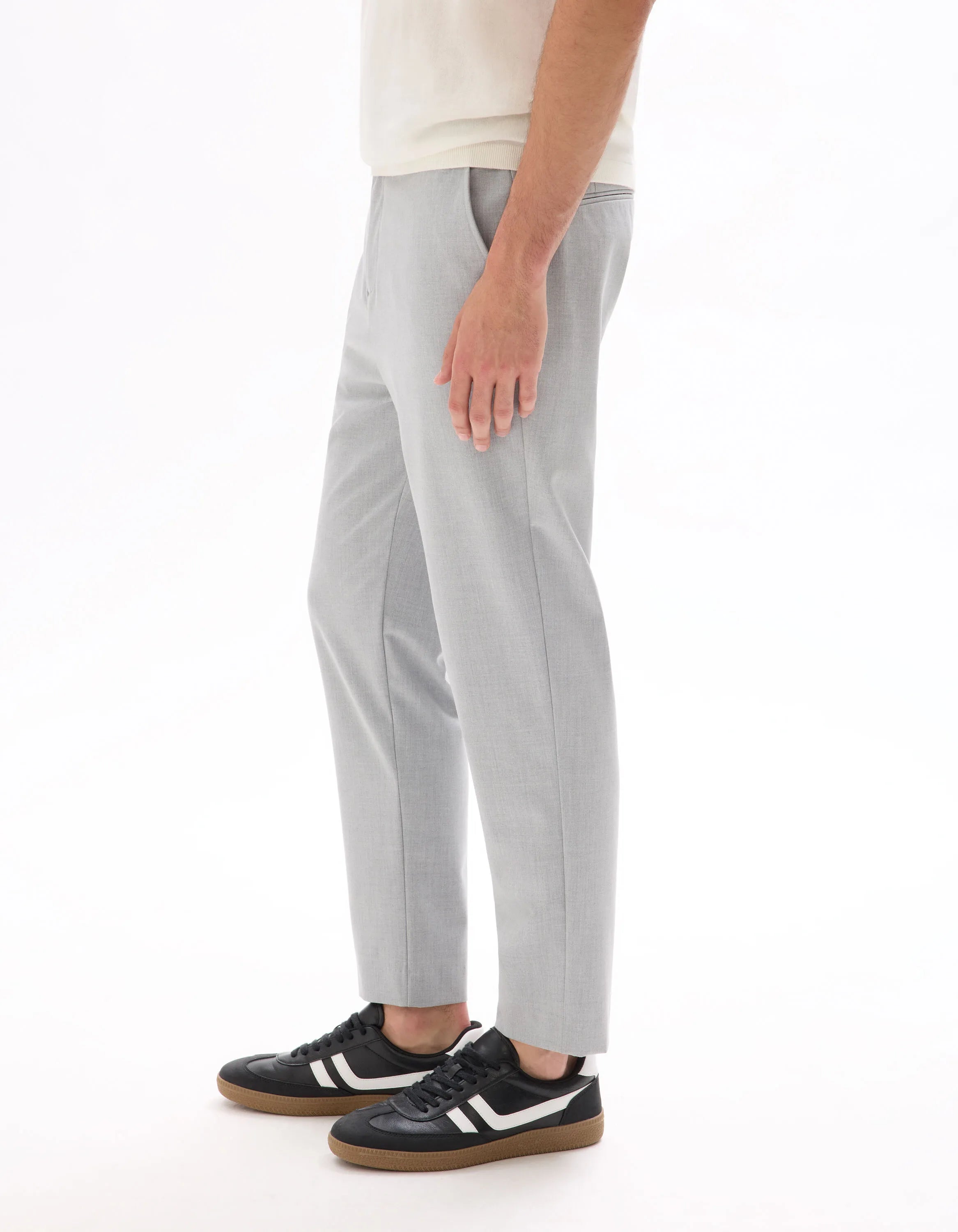 Celio_Gris Clair_24H Slim Stretch 7/8 Pants_COSMART_GRIS CLAIR_04