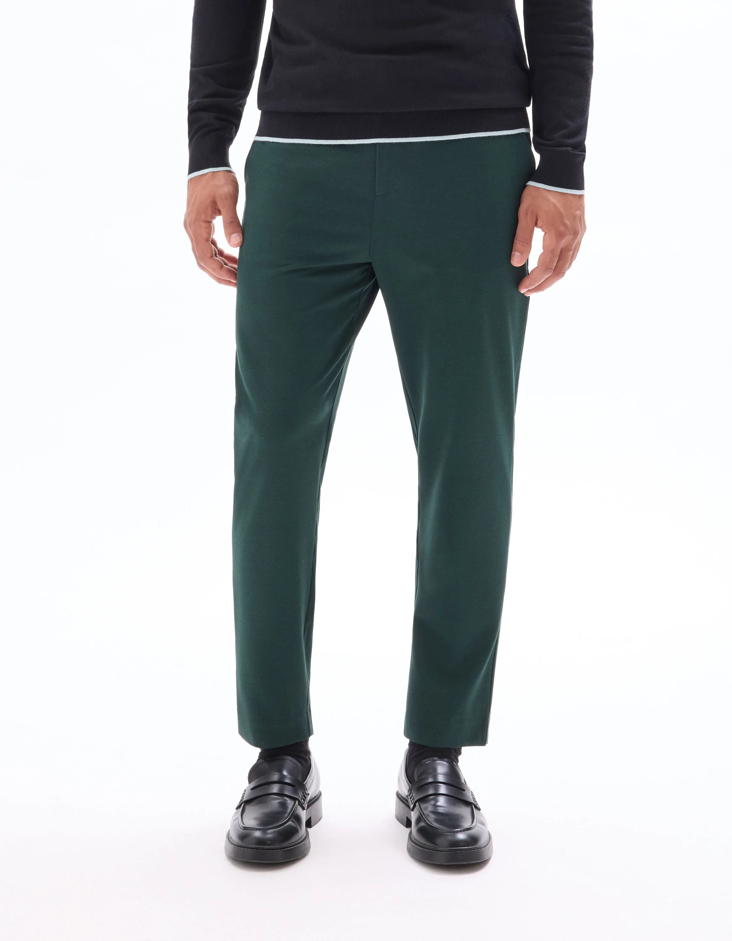 Celio_Vert Fonce_24H Slim Stretch 7/8 Pants_COSMART_VERT FONCE_02