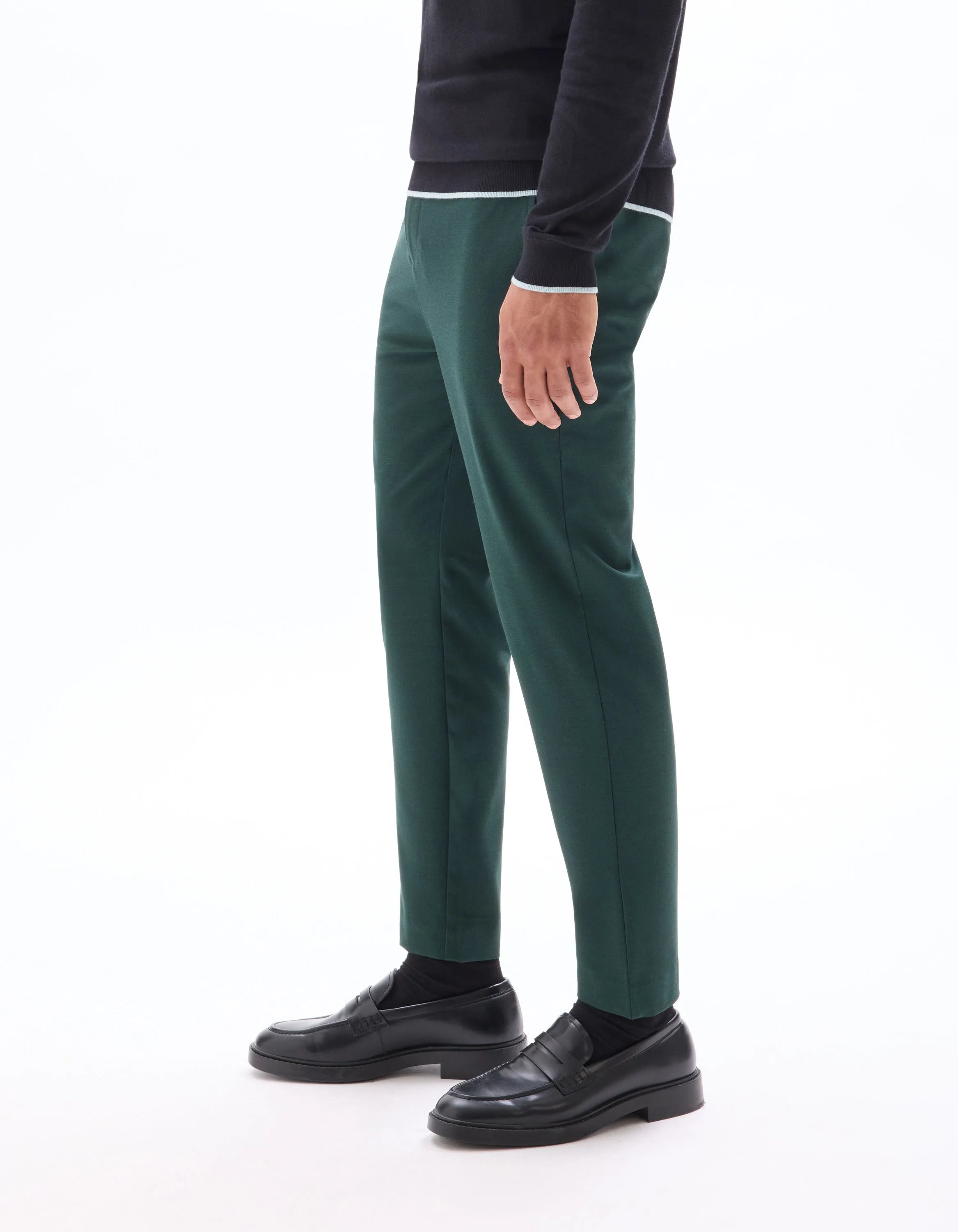 Celio_Vert Fonce_24H Slim Stretch 7/8 Pants_COSMART_VERT FONCE_04