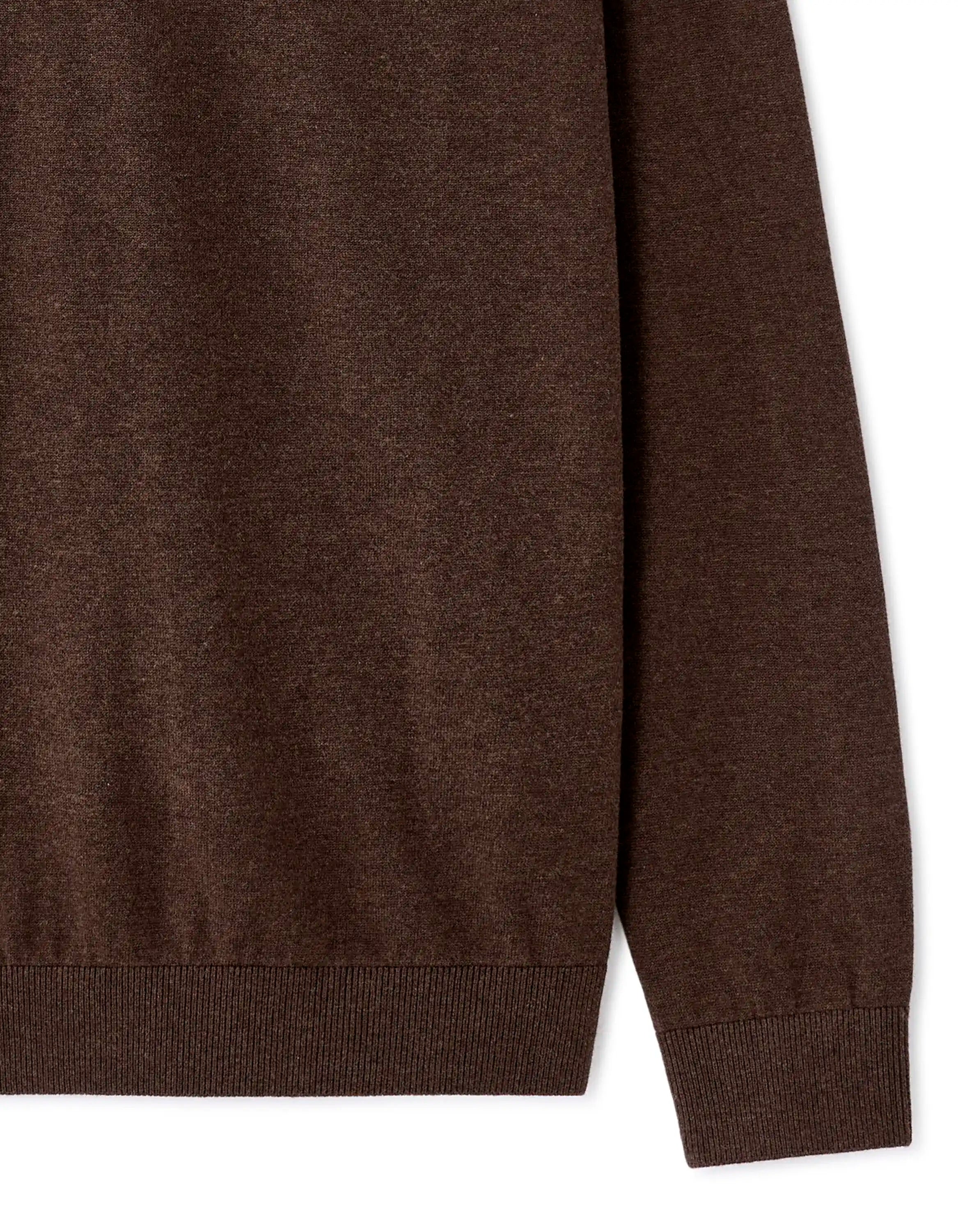 Celio_Dark Brown_100% Cotton V-Neck Sweater_DECOTONV_DARK BROWN_06