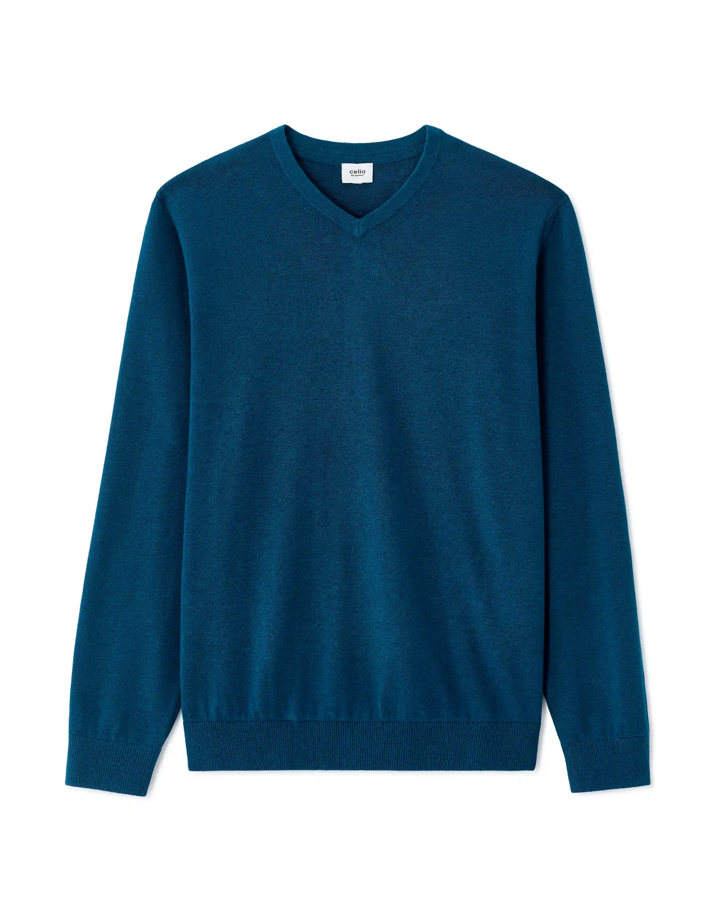 Celio_Poseidon_100% Cotton V-Neck Sweater_DECOTONV_POSEIDON_07