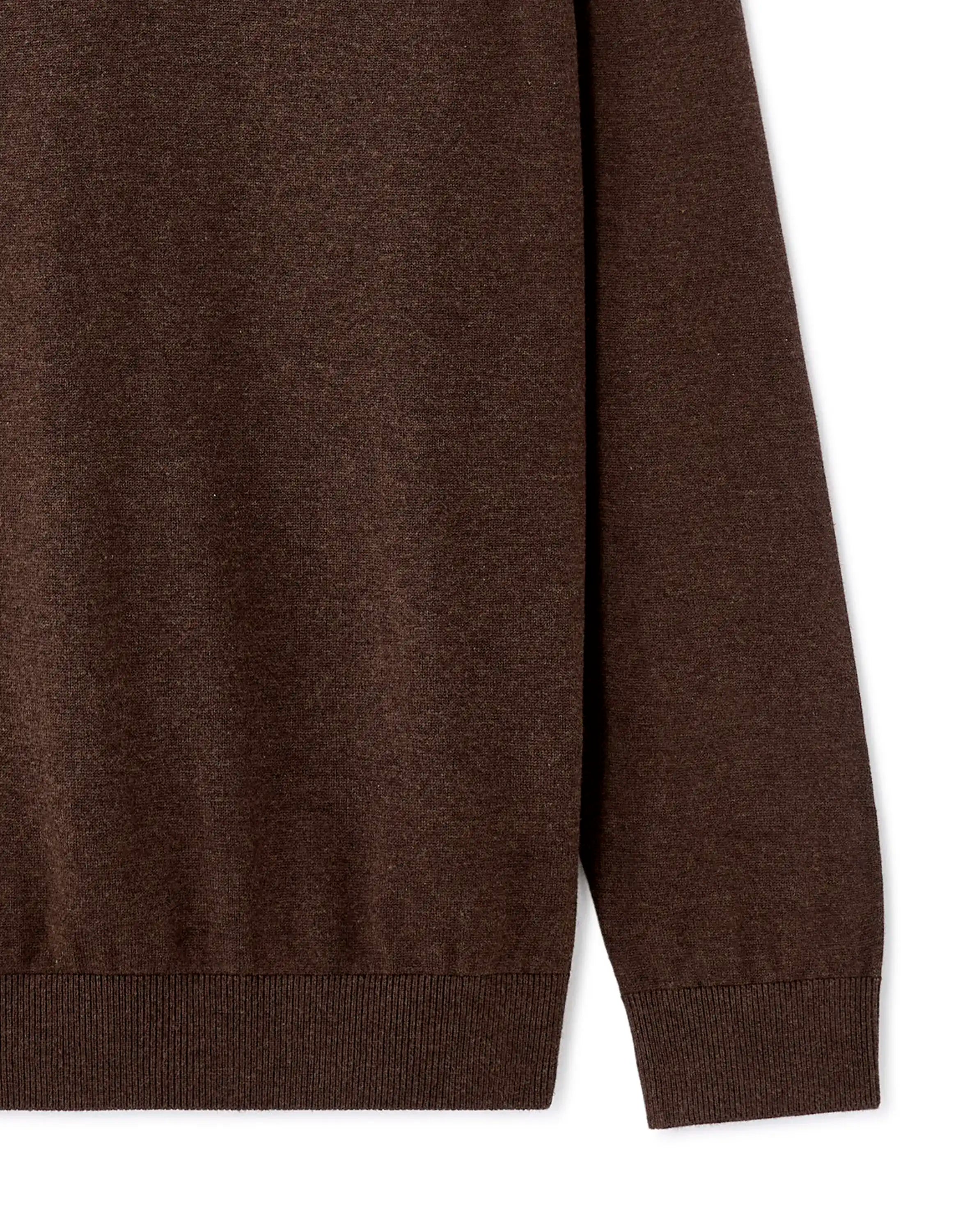 Celio_Dark Brown_100% Cotton Crew Neck Sweater_DECOTON_DARK BROWN_06