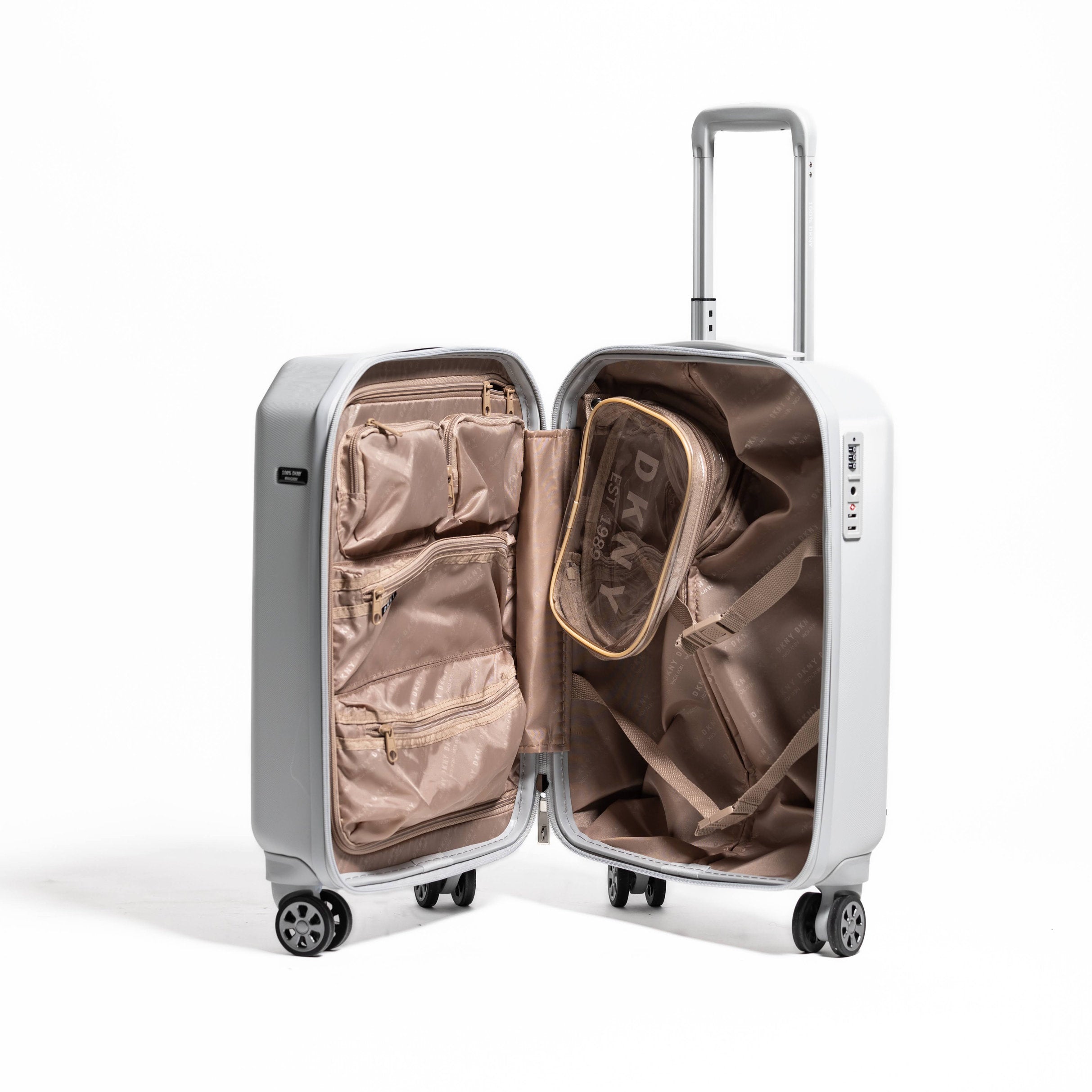 DKNY Sky Gray Cabin Luggage_DH118CC4_G9T_02