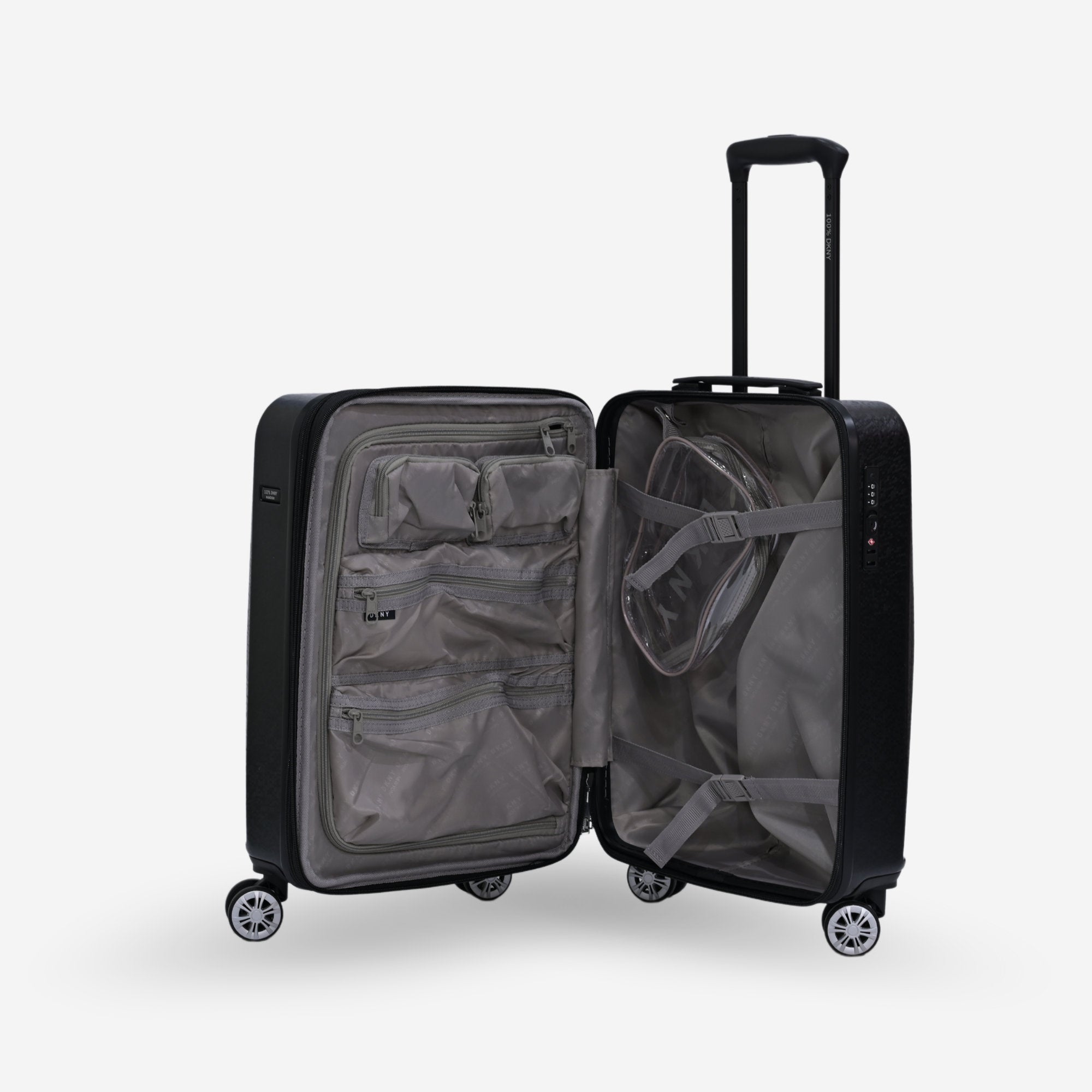 DKNY Black Cabin Luggage_DH118CP4_BLK_04