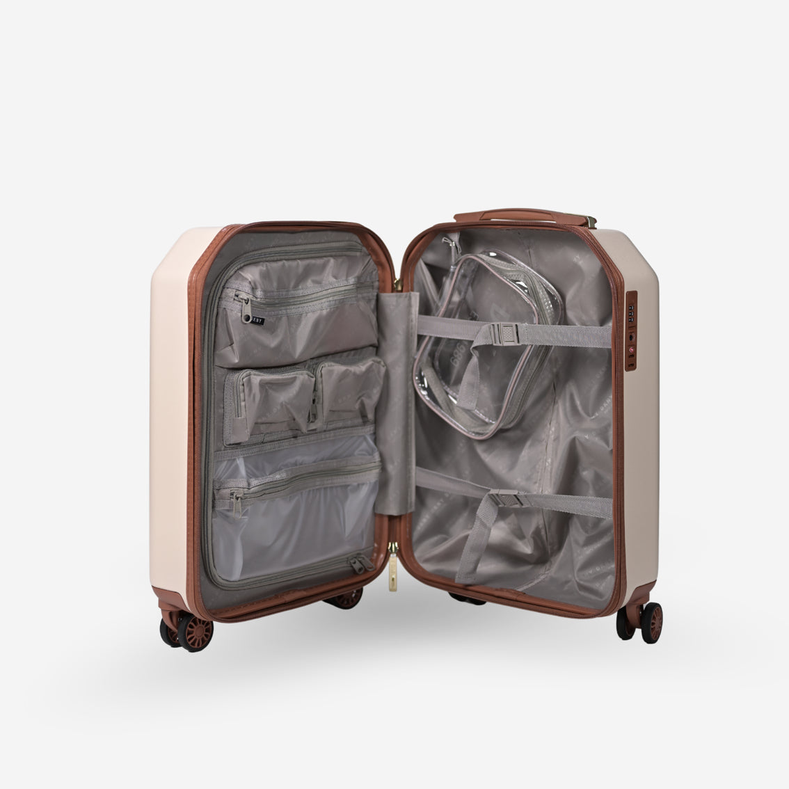 DKNY_Beige_Dkny Cream (Brown Trim) Cabin Luggage_DH118ML7_CEB_04