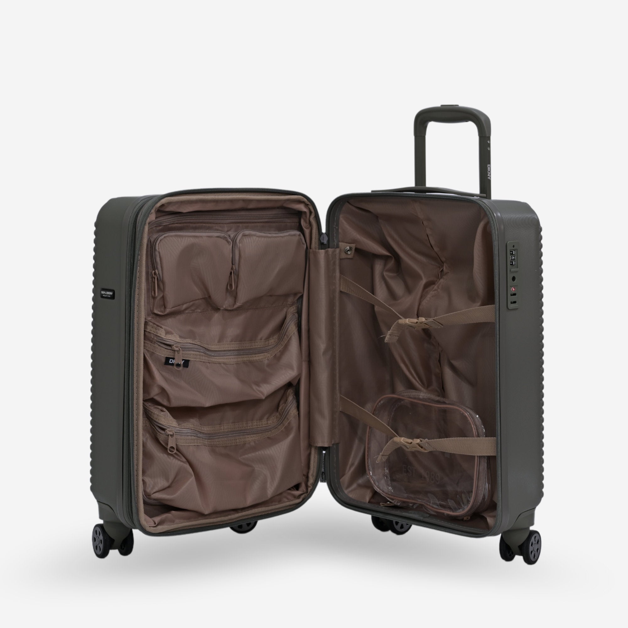 DKNY Olive Cabin Luggage_DH118MT4_OLV_04