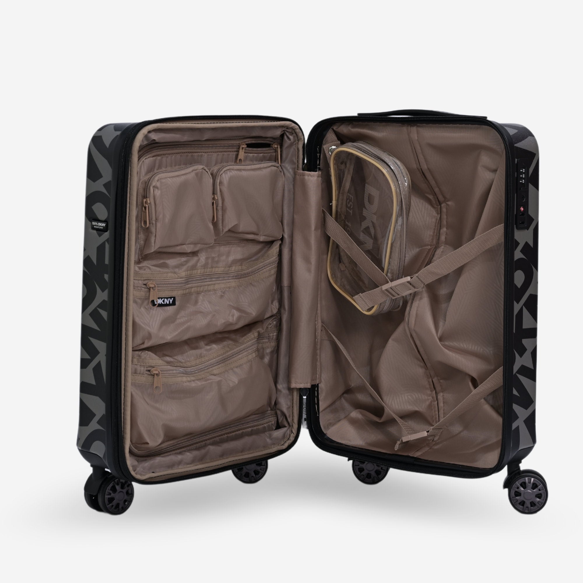 DKNY Black Cabin Luggage_DH118SR4_BLK_04