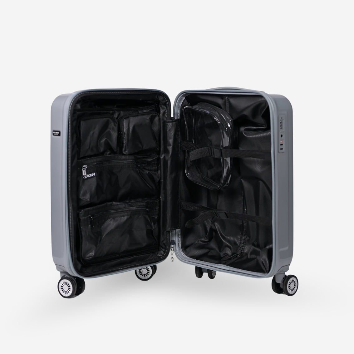 DKNY_Grey_Dkny Tshirt Grey Cabin Luggage_DH118YC5_GRY_04