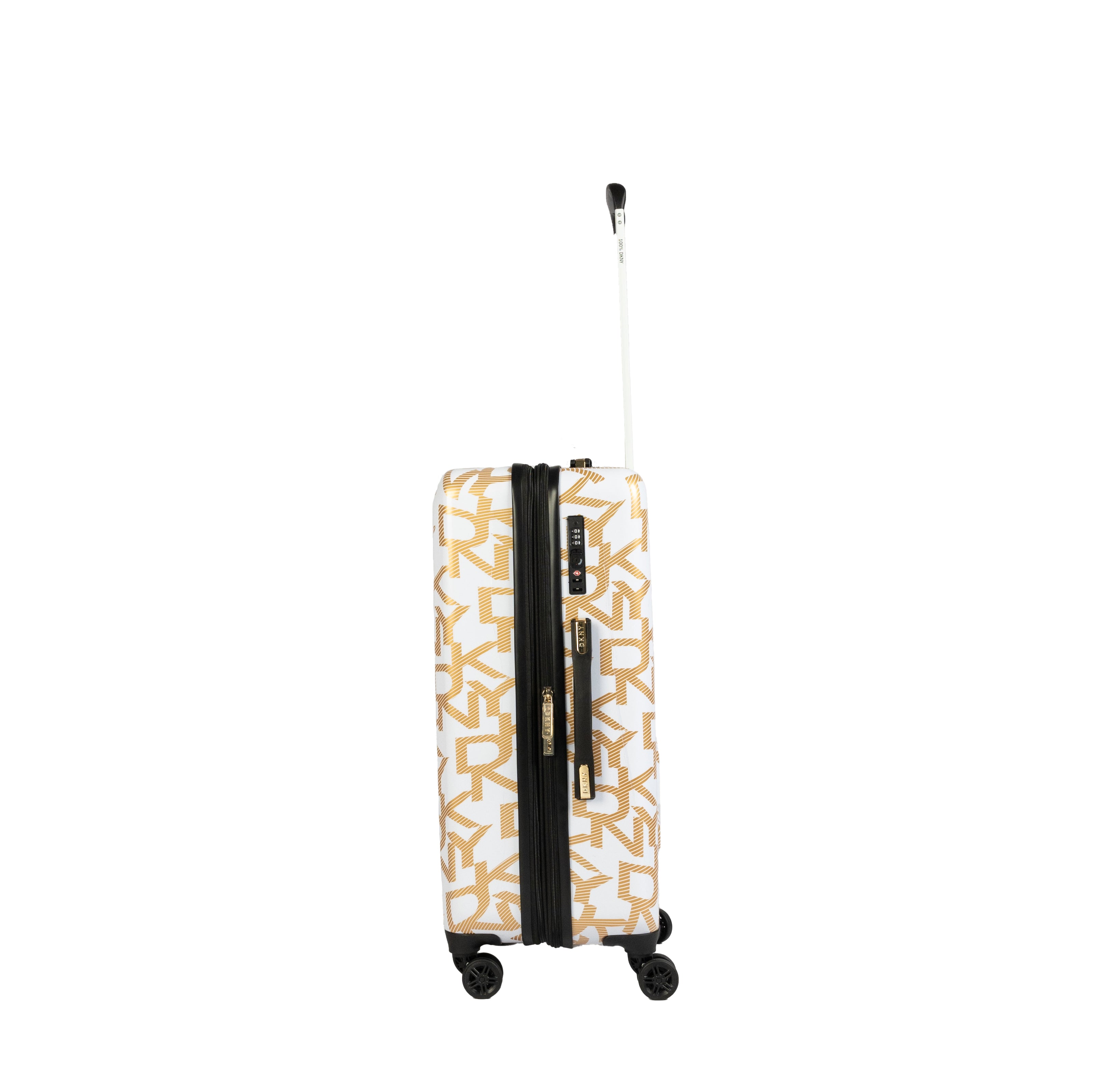 DKNY White Medium Luggage - BEVAVA