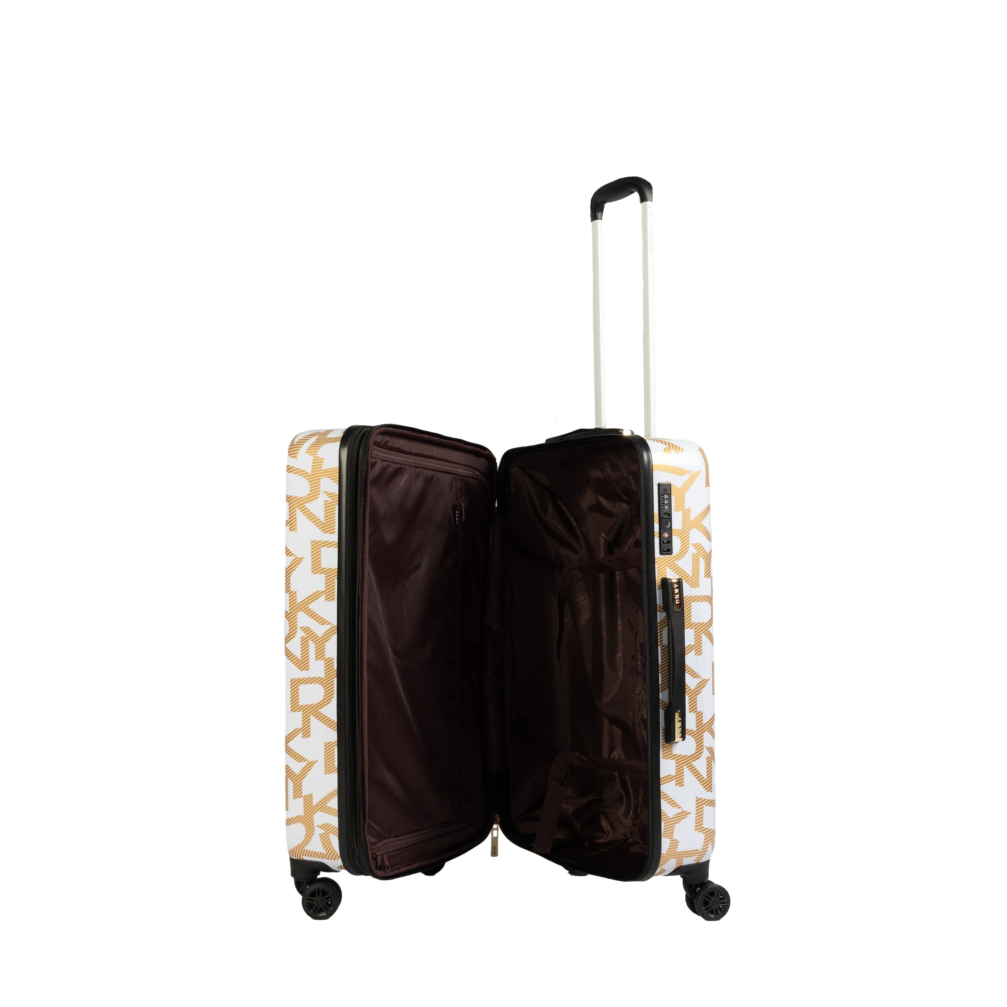 DKNY White Medium Luggage - BEVAVA