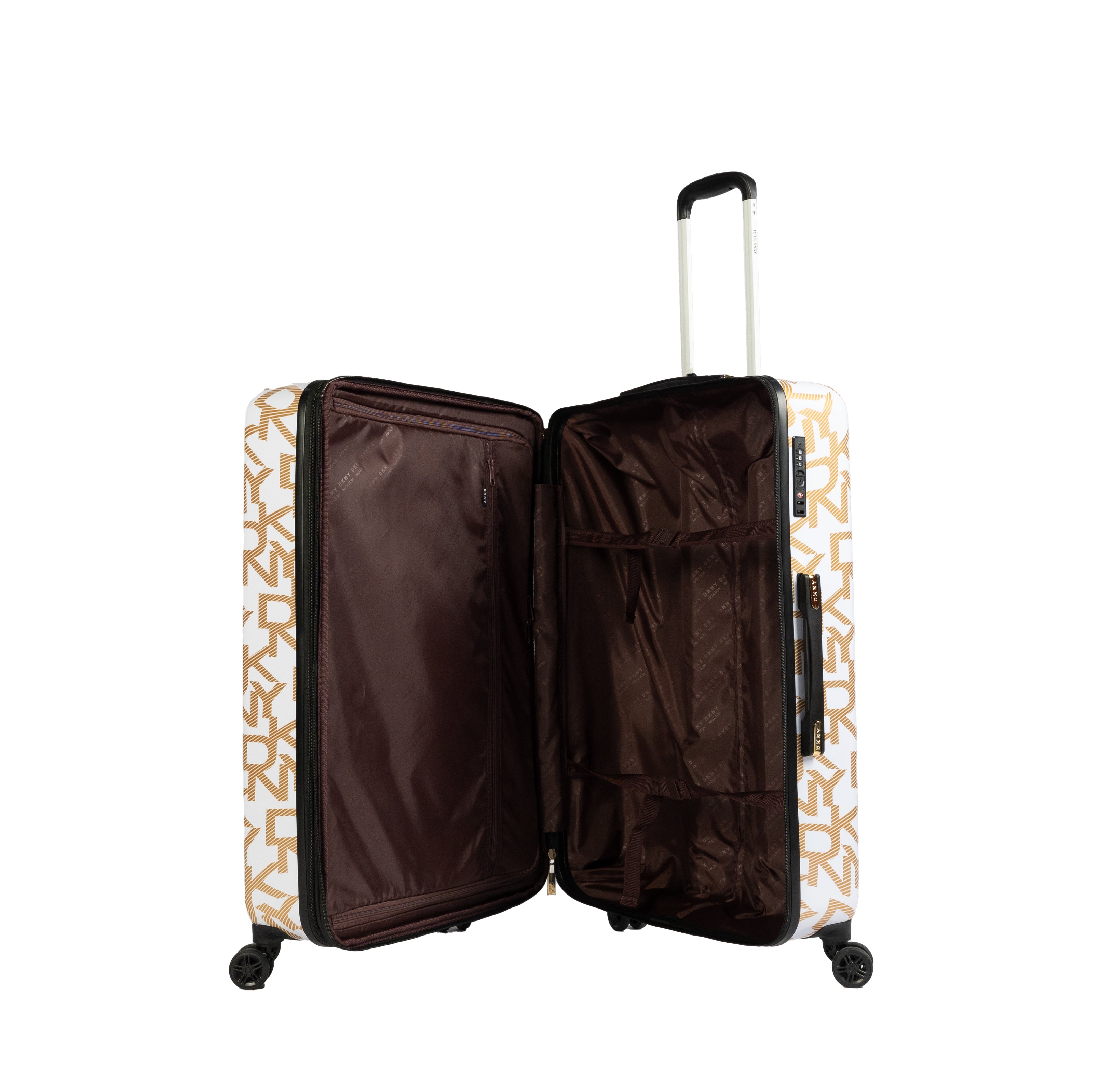 DKNY White Large Luggage - BEVAVA