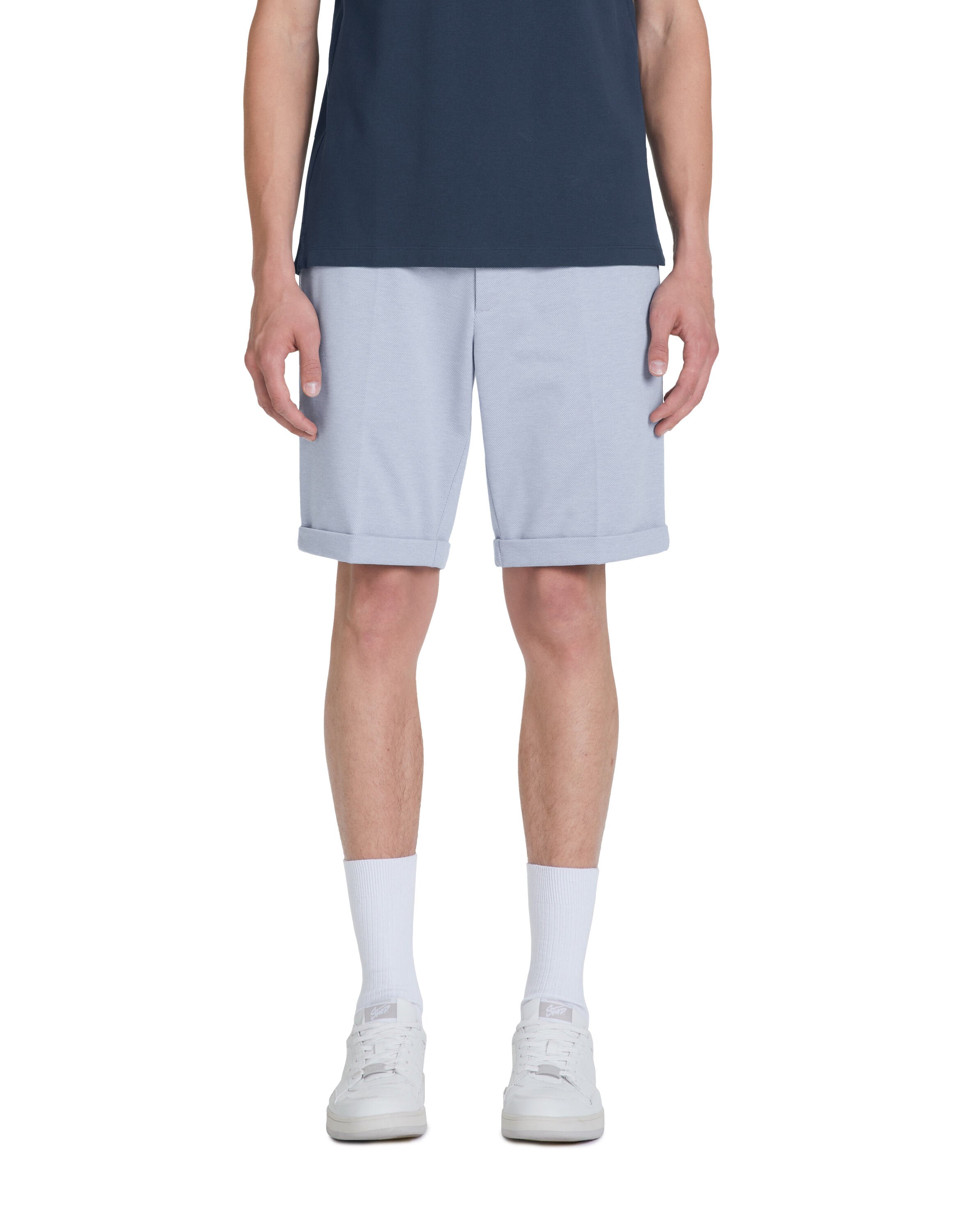 Celio_Blue 24H Knit Bermuda Shorts_DOEVANBM_BLUE_02