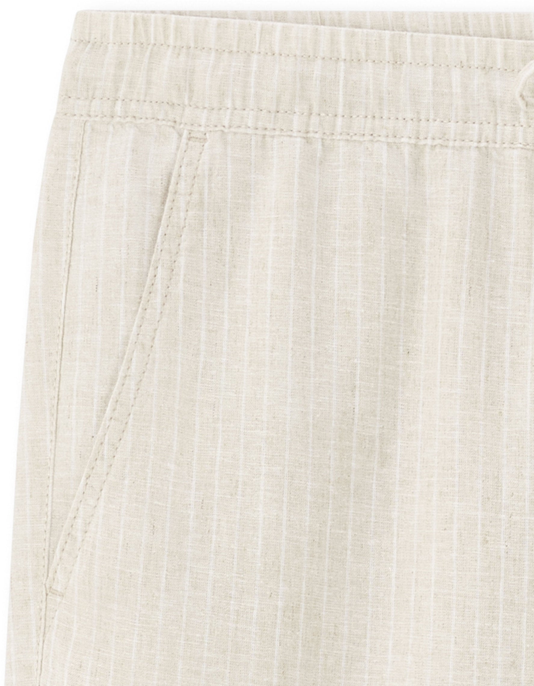 Celio_Beige Striped Linen and Cotton Bermuda_DOLINCOBMR_BEIGE_07