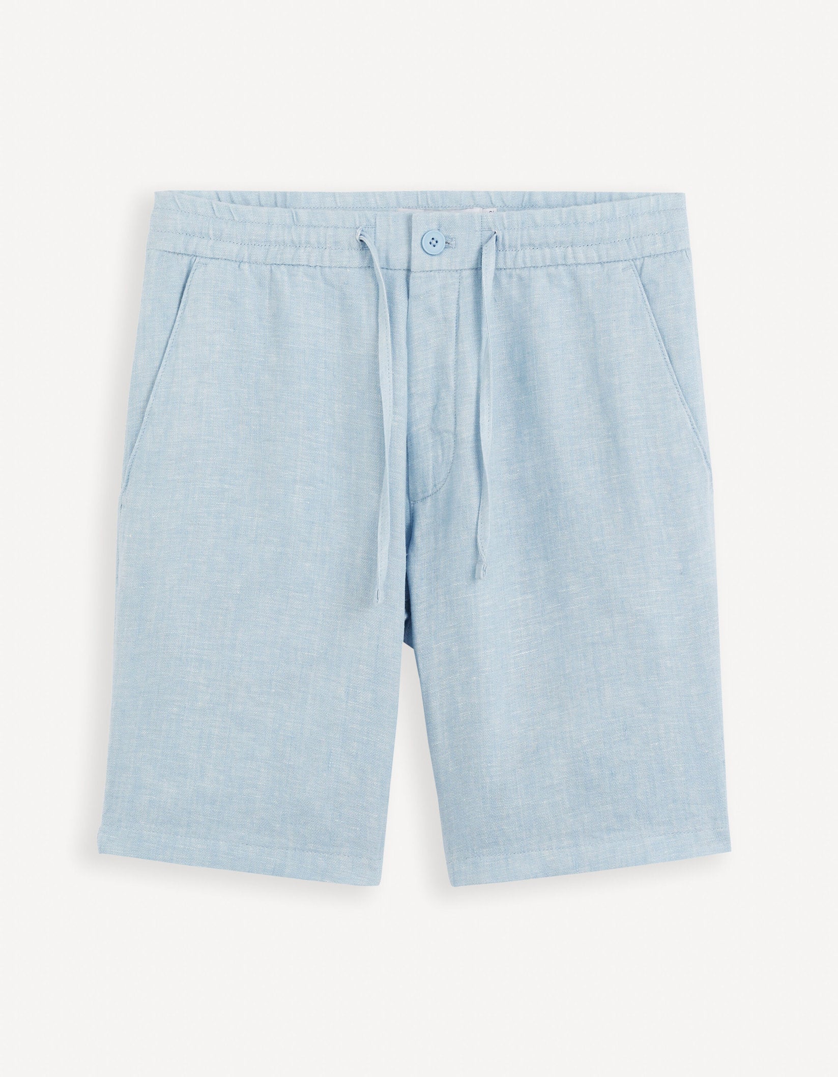 100% Linen Bermuda Shorts_DOLINUSBM_LIGHT BLUE_01