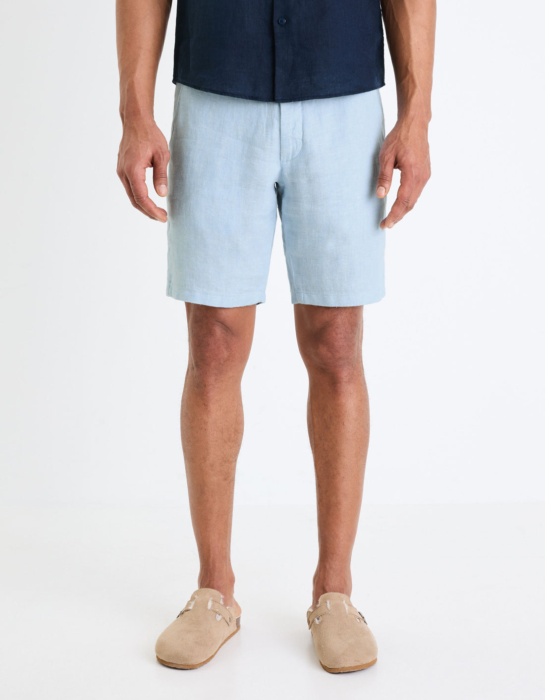 100% Linen Bermuda Shorts_DOLINUSBM_LIGHT BLUE_02