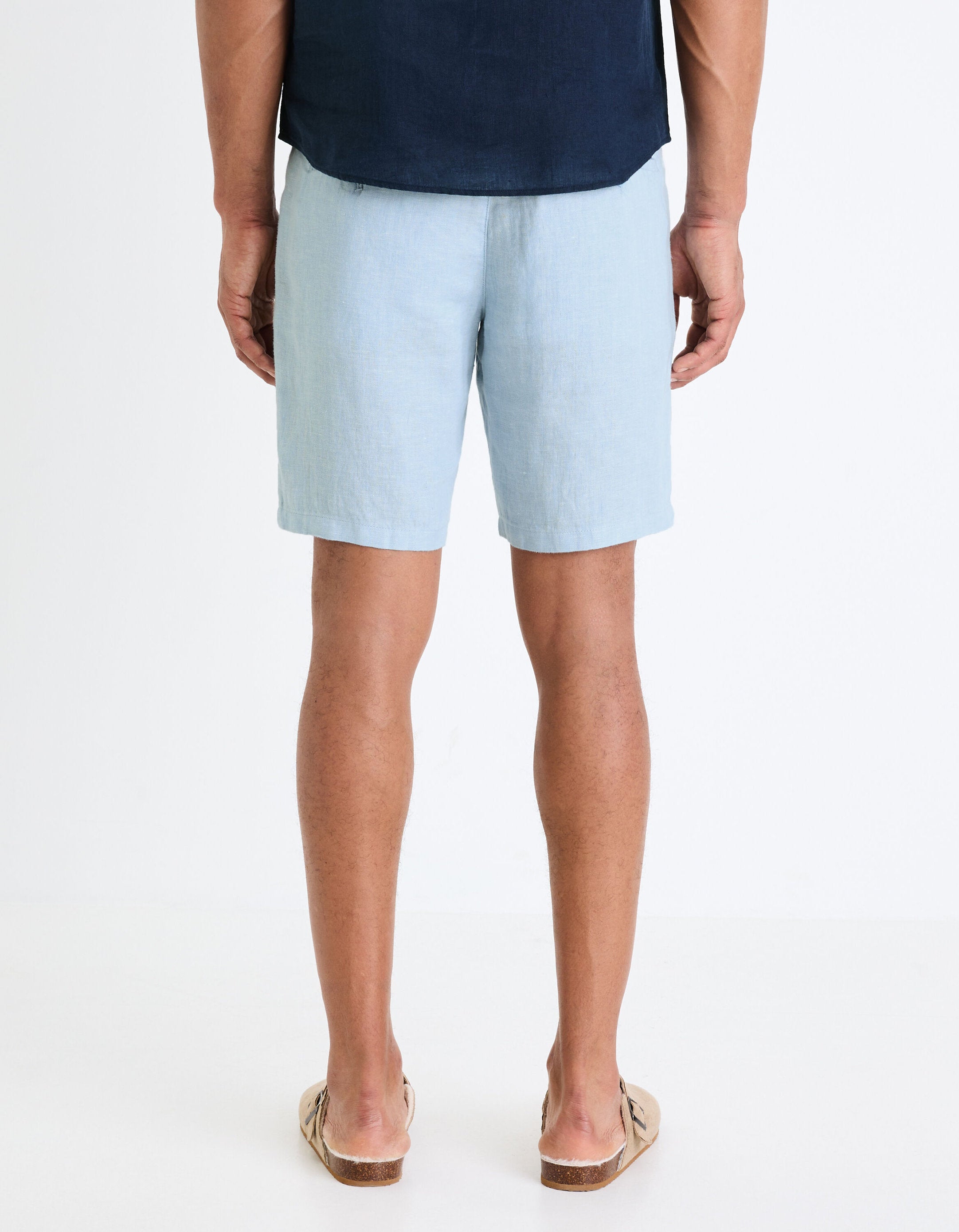 100% Linen Bermuda Shorts_DOLINUSBM_LIGHT BLUE_03