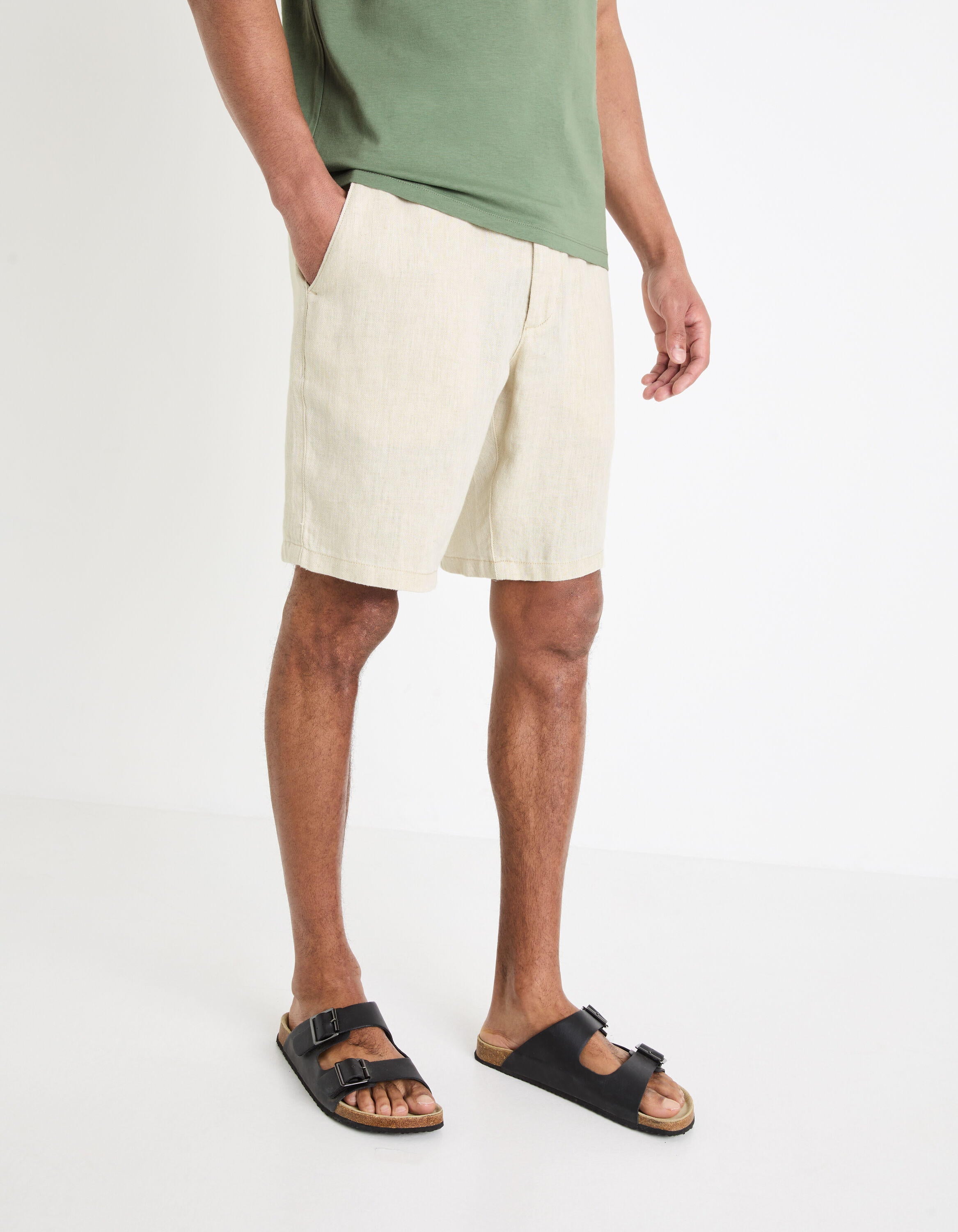 100% Linen Bermuda Shorts_DOLINUSBM_NATURAL_01