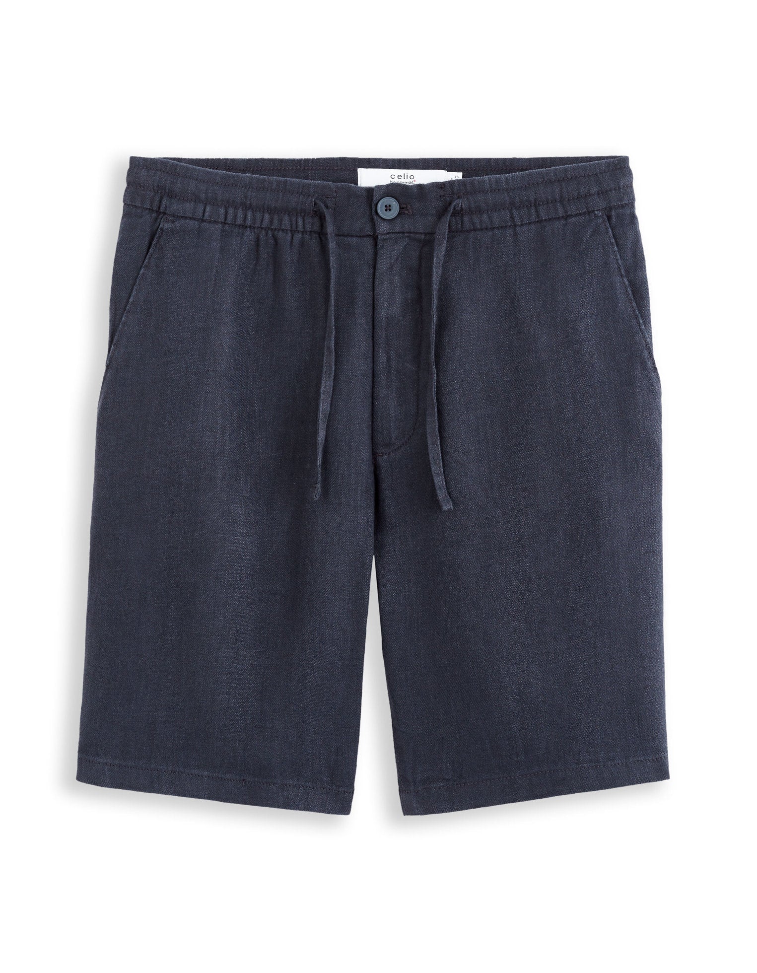 Celio_Navy Bermuda 100% Linen_DOLINUSBM_NAVY_07
