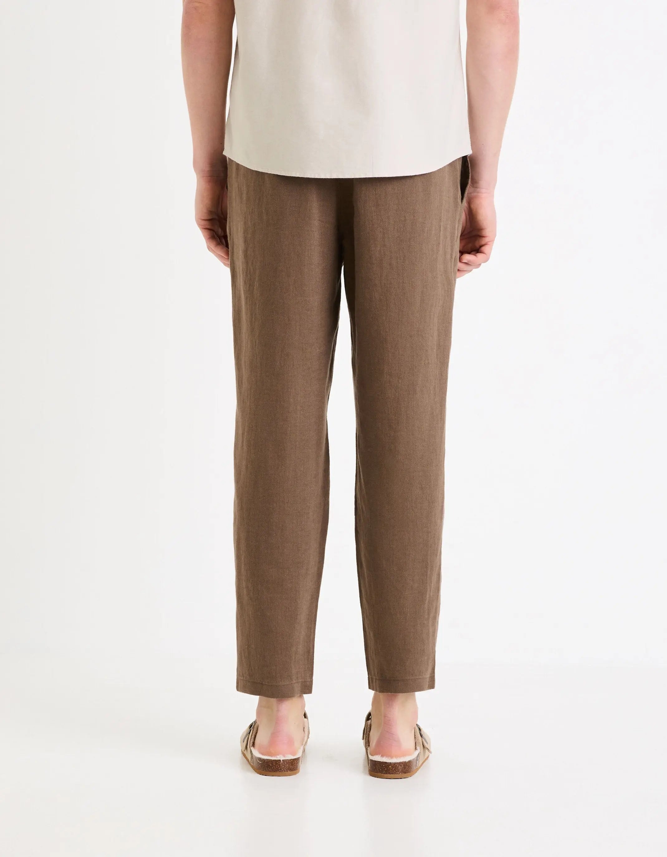 24H Pants 100% Linen_DOLINUS_BROWN_04