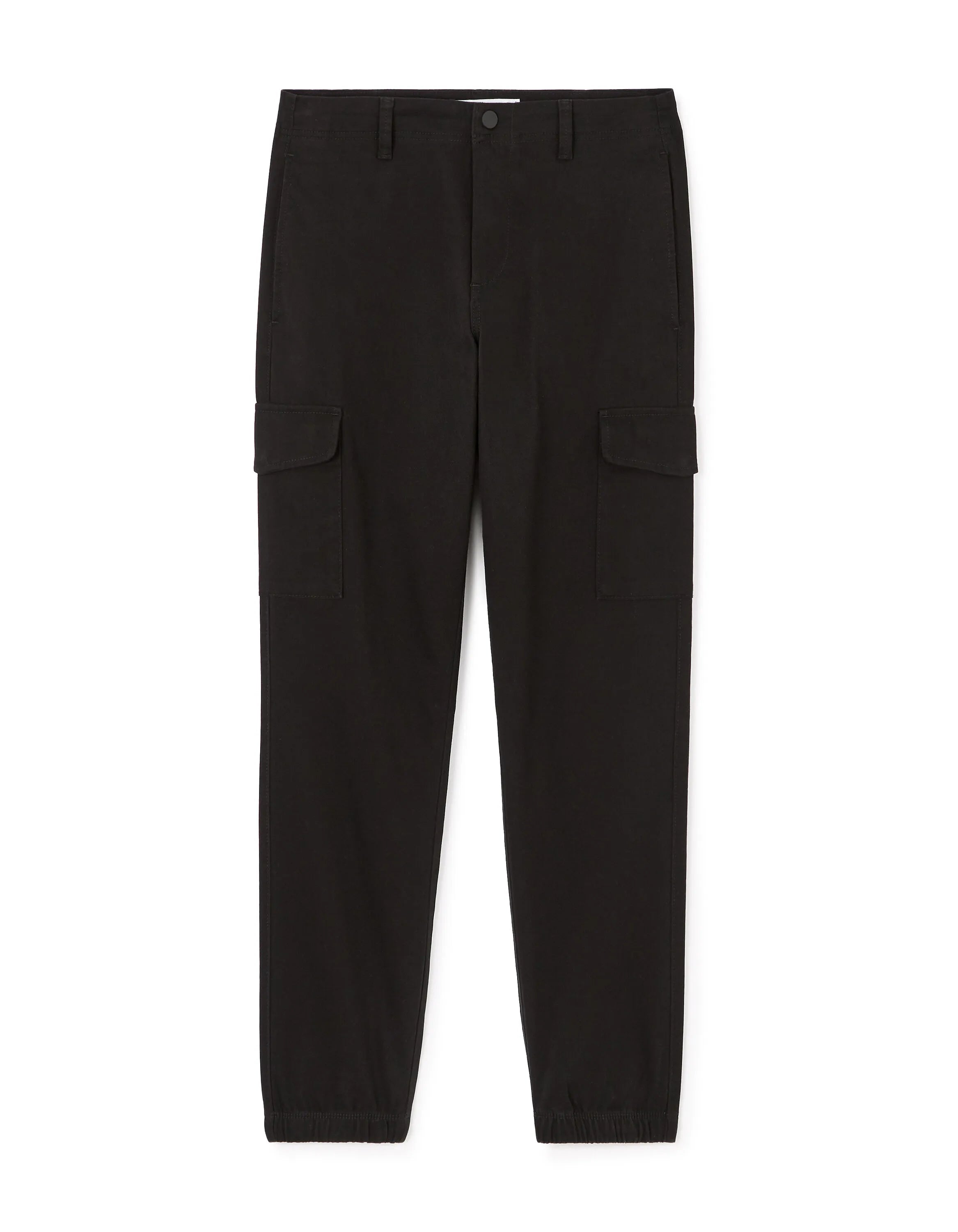 Celio_Black_Slim Stretch Cotton Cargo Pants_DOLYTE_BLACK_06