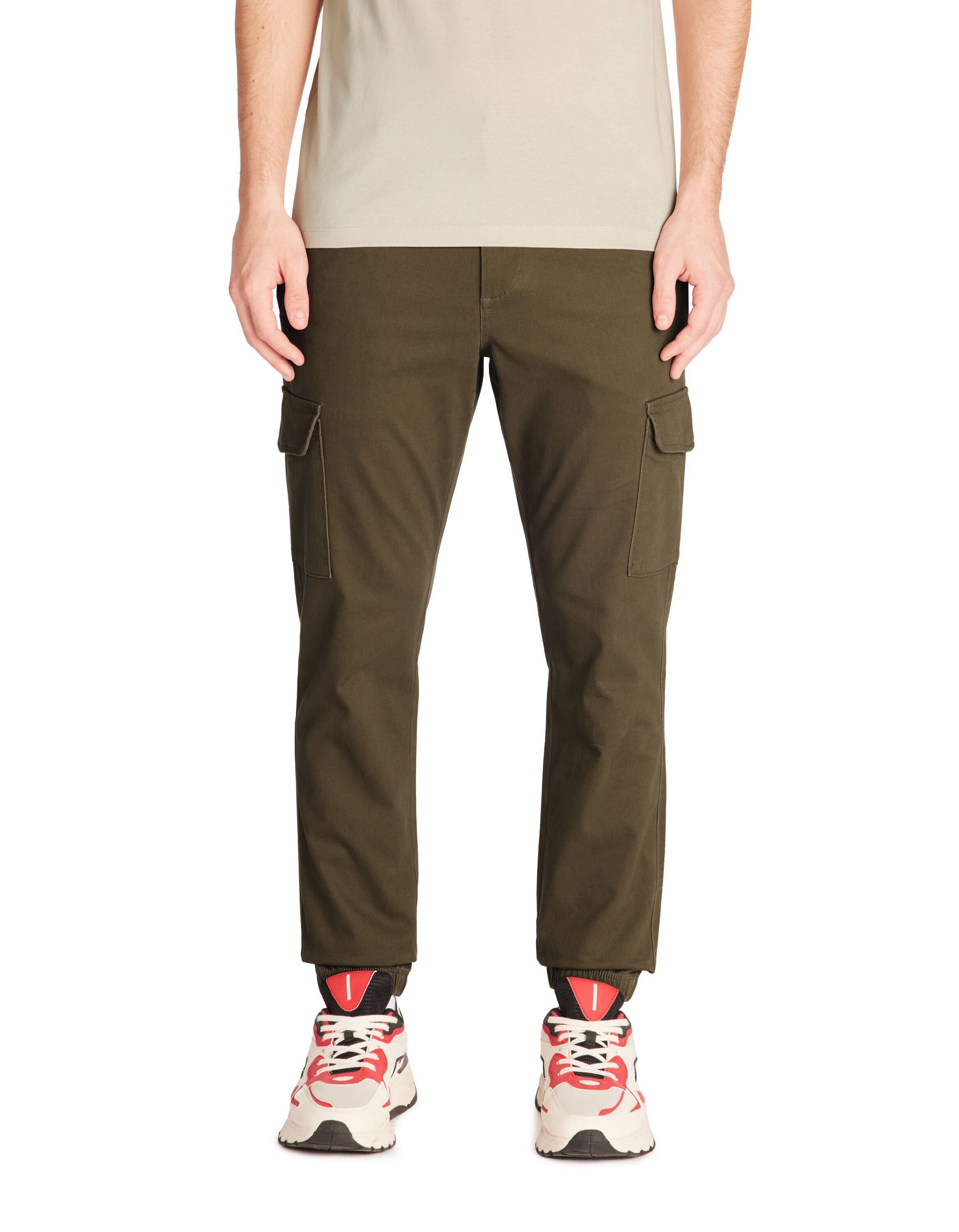 Celio_Slim Stretch Cotton Cargo Pants - Khaki_DOLYTE_KAKI E25_02