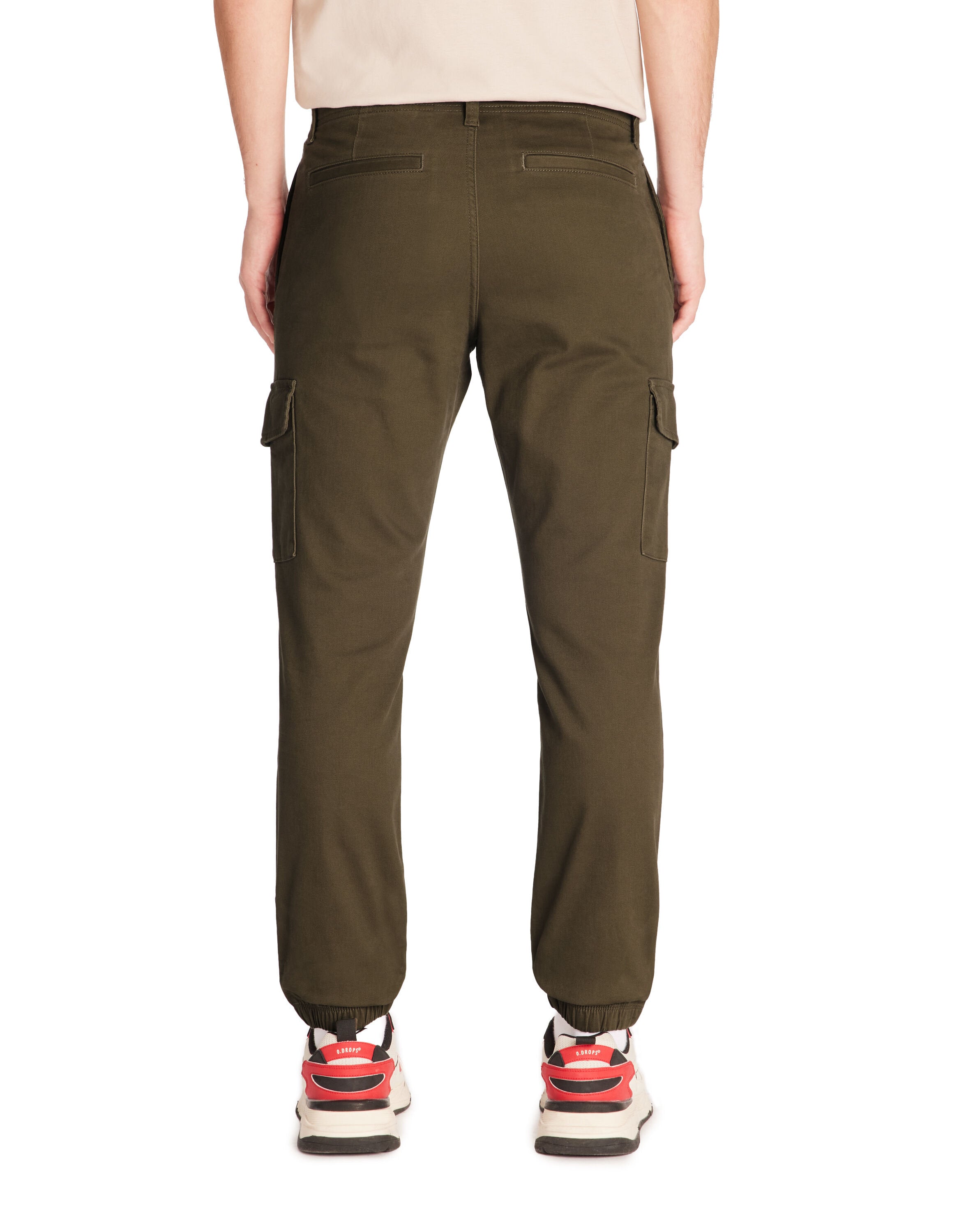Celio_Slim Stretch Cotton Cargo Pants - Khaki_DOLYTE_KAKI E25_04