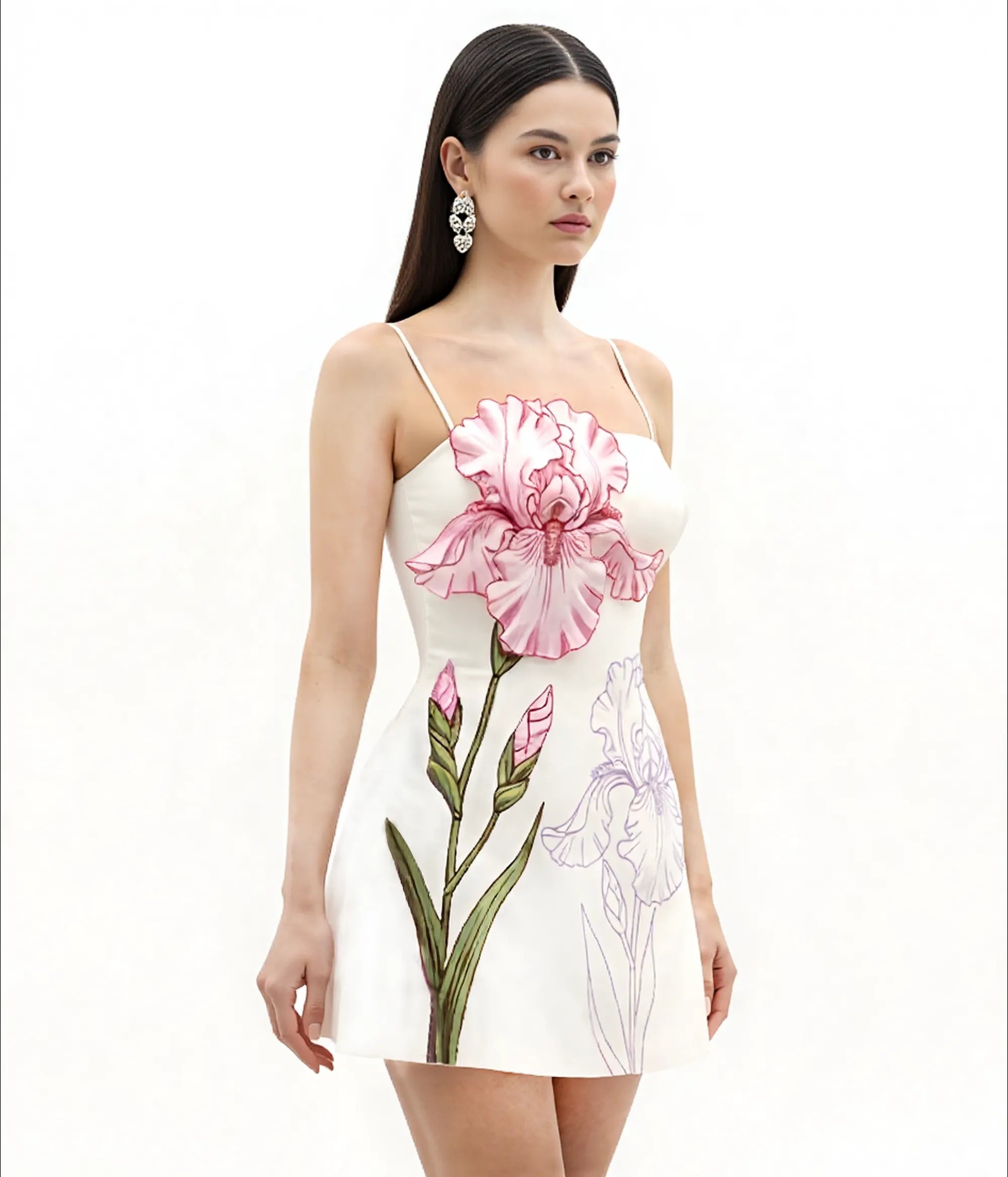JW PEI_White_Iris AppliquŽ Mini Dress_DS1340-2_White_02